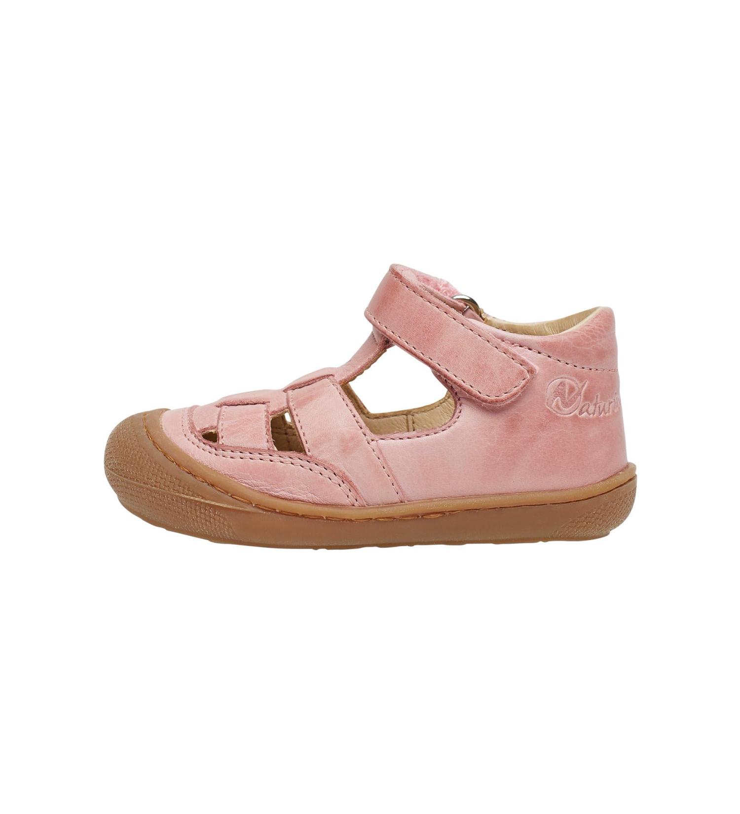 Naturino WAD Leather Closed-Toe Shoes - Pink, Size 3 UK Child - Buy Online on GoSupps.com
