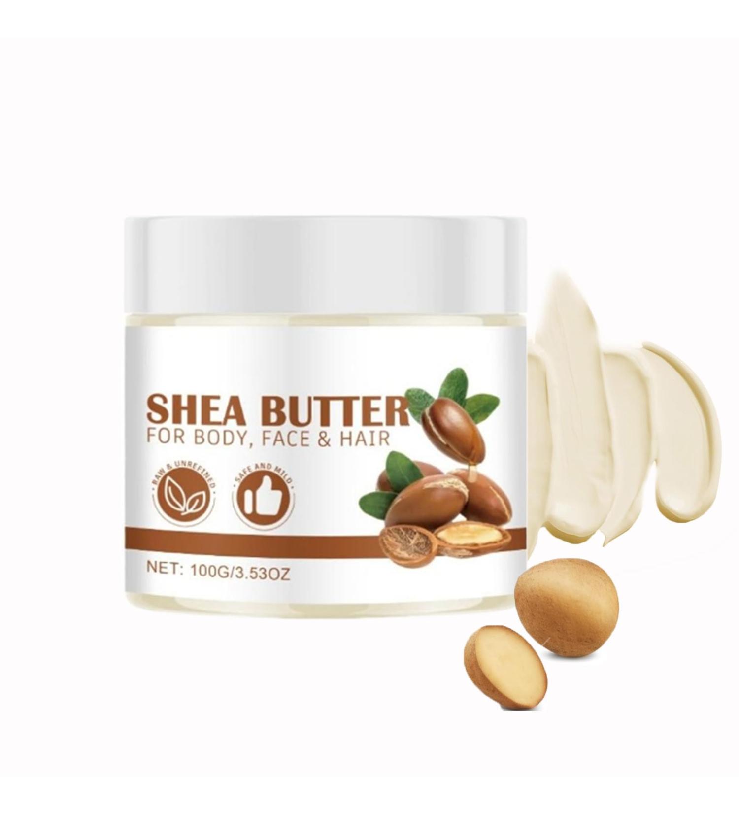 Pure Shea Butter 220g Shea Butter Moisturizer Face & Body Hydrates And Repairs Hair organic shea butter pure and natural shea butter cream rich in vitamins - Buy Online on GoSupps.com