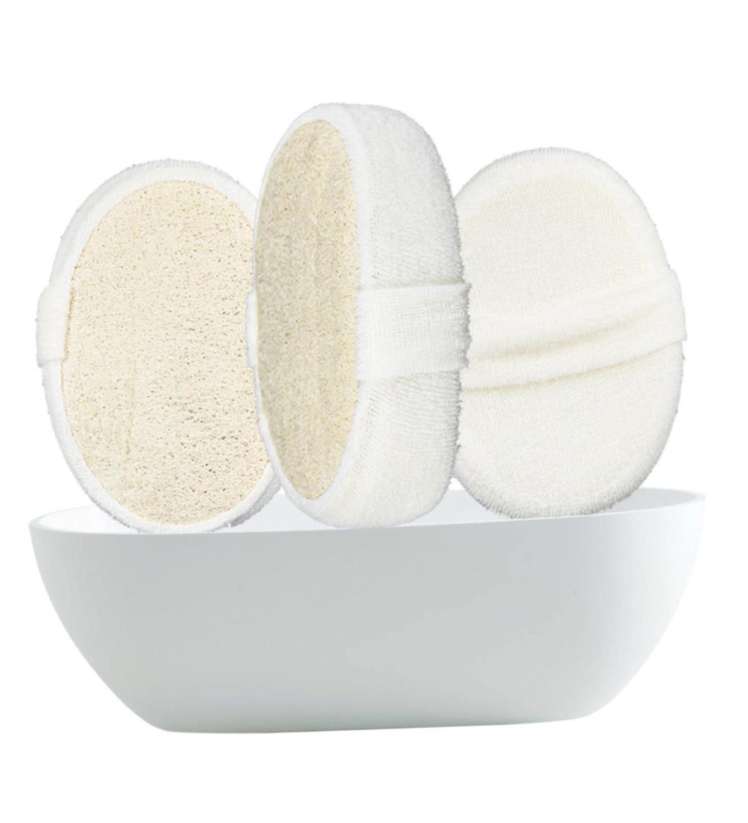 Hemoton Natural Exfoliating Loofah Sponge | Bath & Face Shower Sponge - Eco-Friendly Gentle Exfoliation for Glowing Skin - Buy Online on GoSupps.com