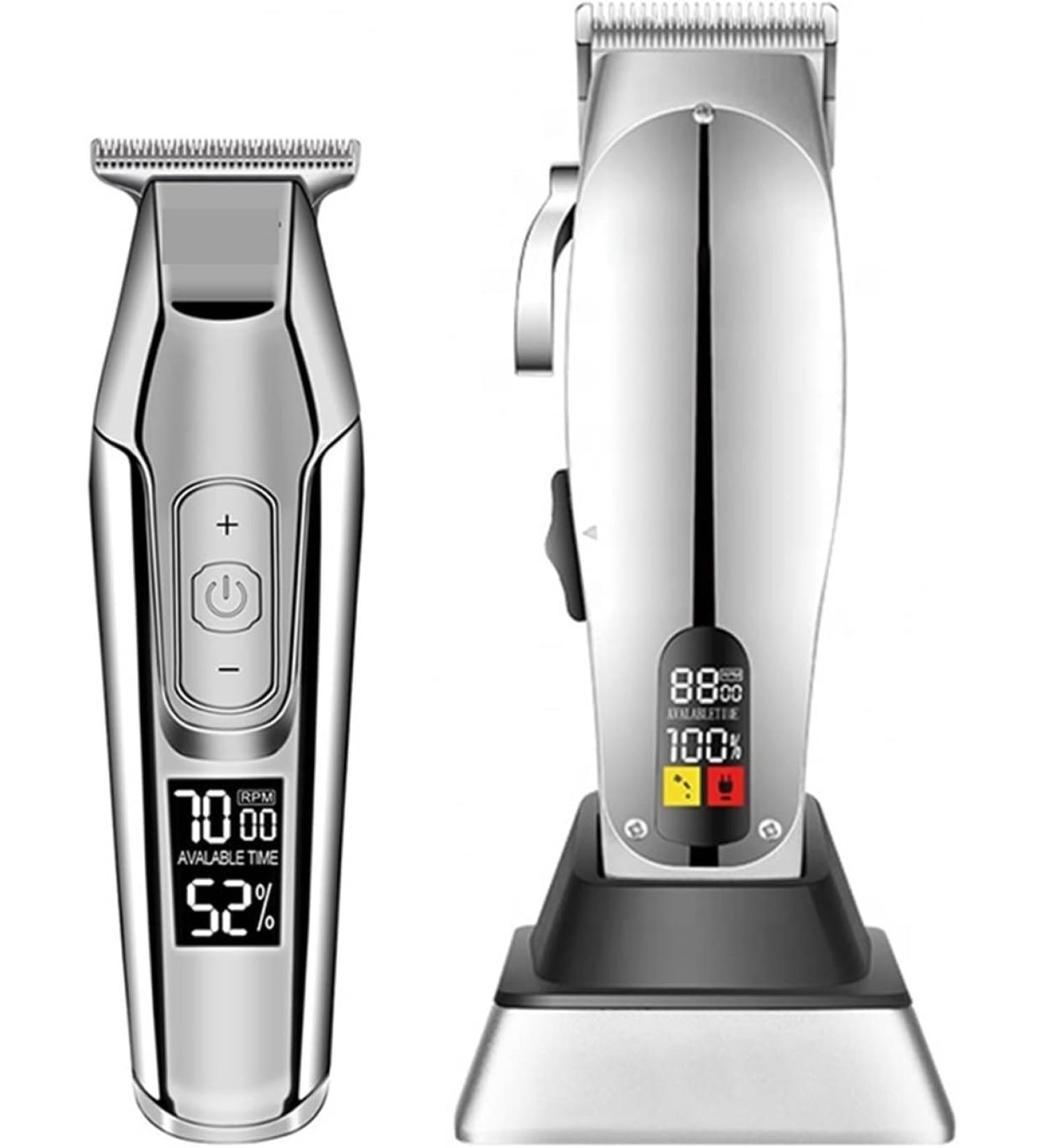 KM-5027 Cordless Hair Trimmer & Clipper - Professional Electric Hair Care Combo for Perfect Styling | International Shipping Available - Buy Online on GoSupps.com