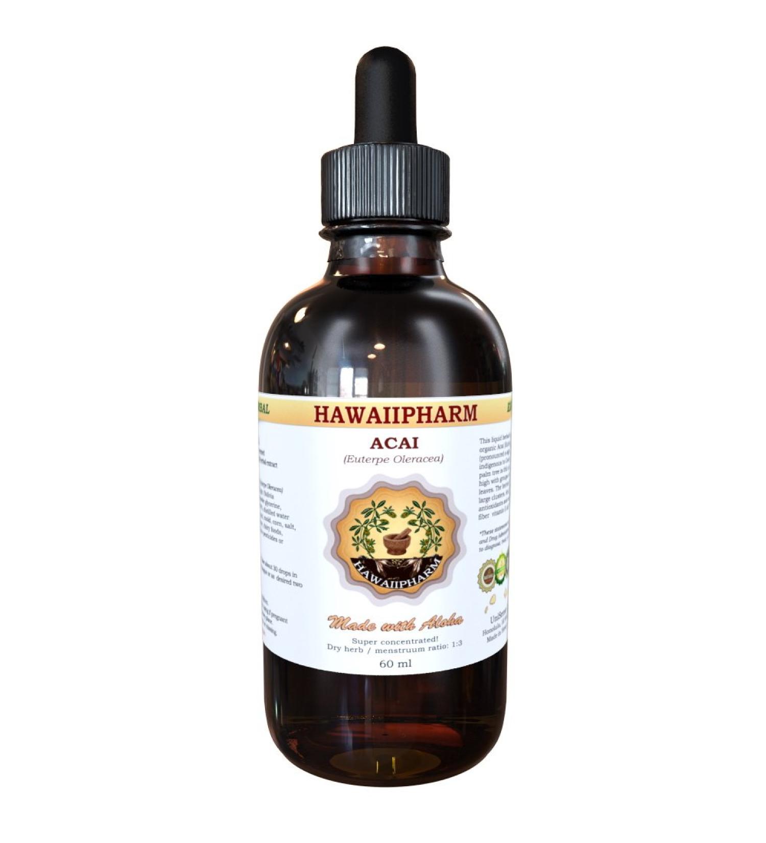 Acai Liquid Extract Organic Acai (Euterpe Oleracea) Berries Tincture 2 oz 2 Fl Oz (Pack of 1) - Buy Online on GoSupps.com