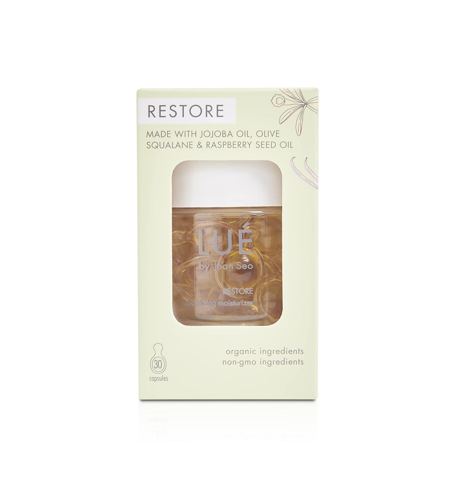 Restore Protecting Moisturizer - Hydrating Squalane Oil in 30 Individual Capsules for Nourished Protected Skin - Buy Online on GoSupps.com