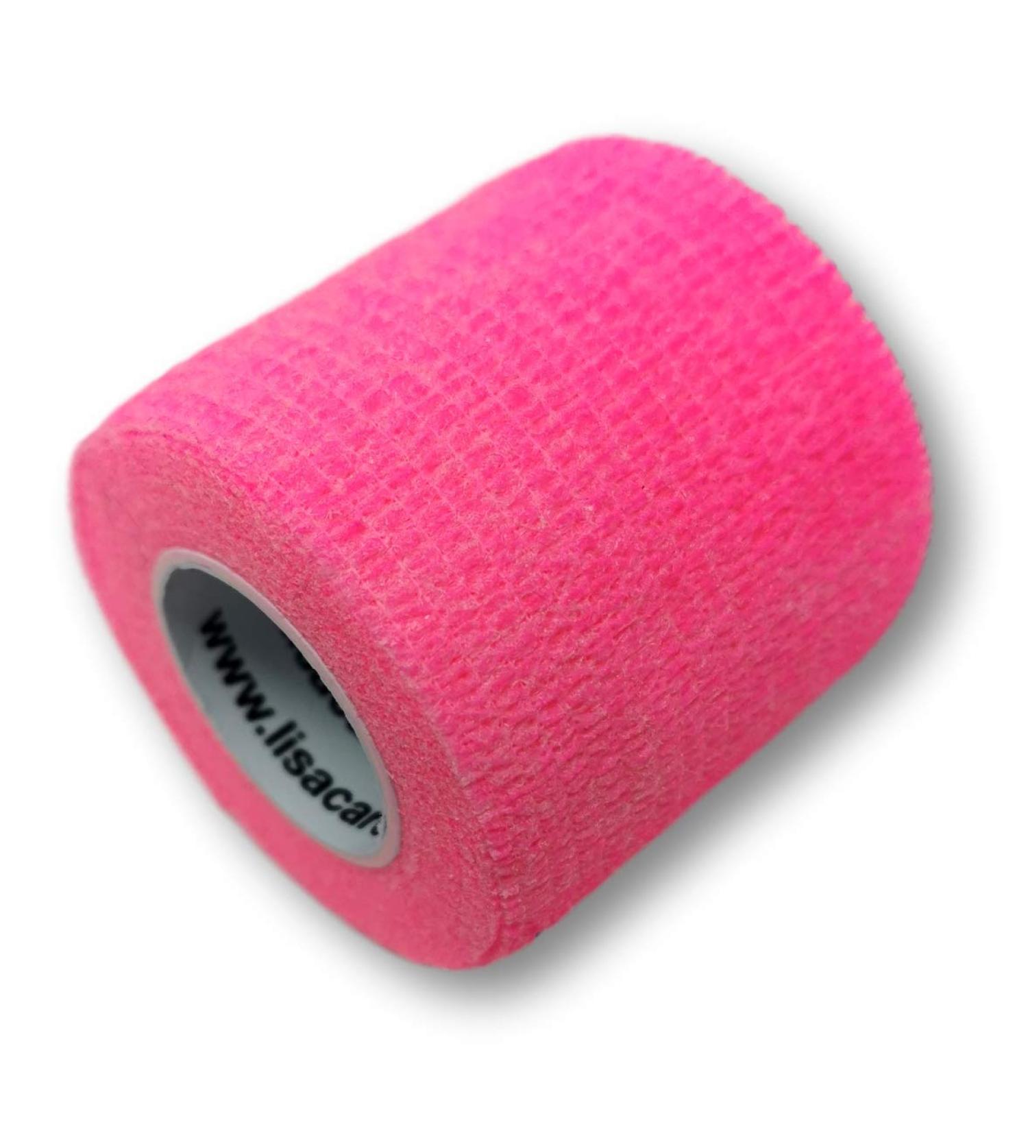 Lisacare Neon Pink Self-Adhering Medical Tape - 12 Rolls 5cm Wide - Waterproof Dirt Repellent & Colorful Motifs for International Shipping - Buy Online on GoSupps.com