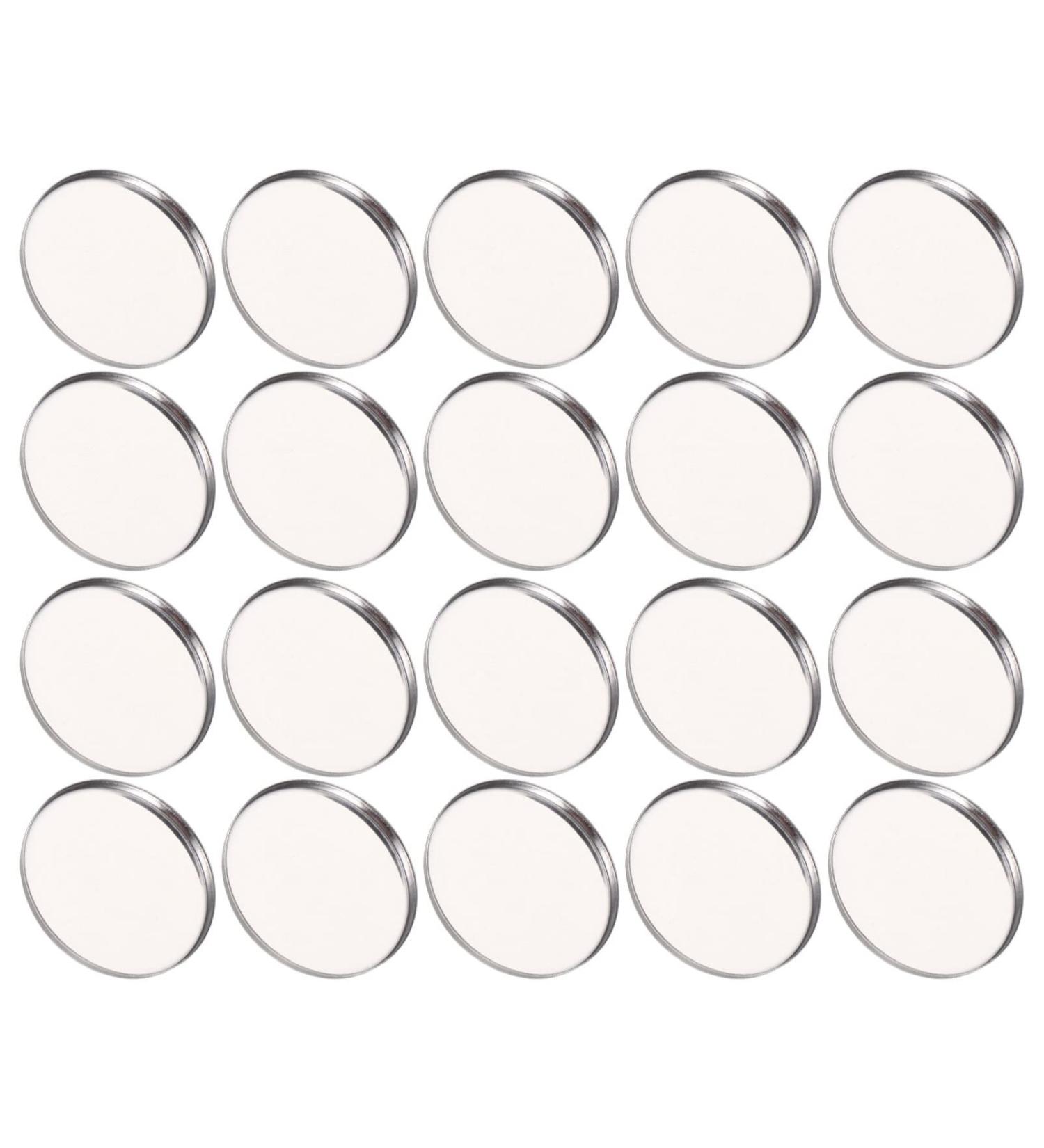 20pcs Metal Makeup Eyeshadow Jars & Palettes - Magnetic Cosmetic Plates for Lipstick Blush and Watercolor | Perfect Empty Pigment Holders - Buy Online on GoSupps.com