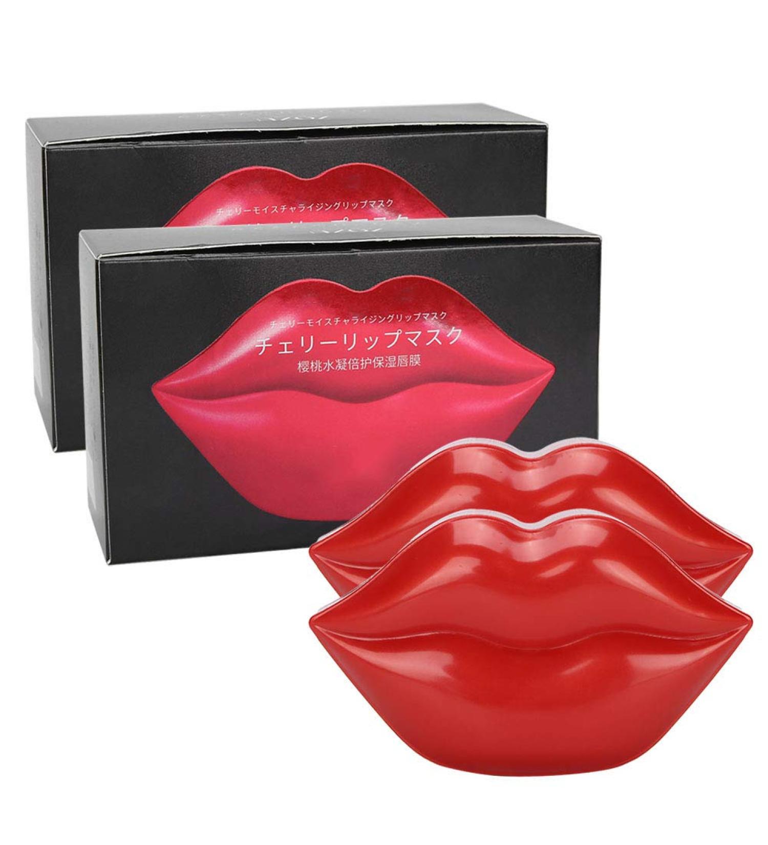 2 Box Lip Balm LiT Sleeping Cherry Mask - Collagen Peptide Lip Treatment | 20 Pieces for Moisturized & Repaired Dry Lips - Buy Online on GoSupps.com