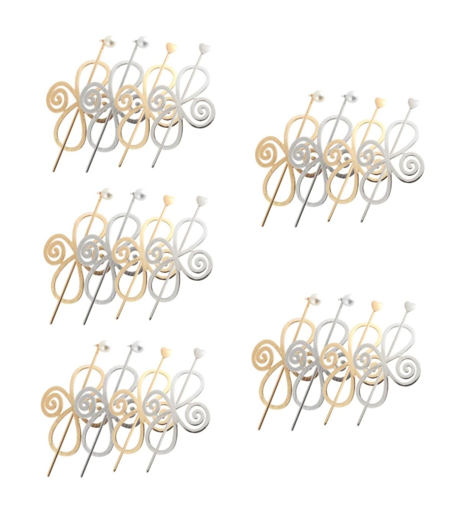 ABOOFAN 20 Sets Hairpin Hair Barrettes for Women Medium Hair Clips for Women Metal Hair Clips for Women Hair Clips Metal Women's Hair Clips Hair Bun Stick Miss Modeling Cage Clamp Alloy - Buy Online on GoSupps.com
