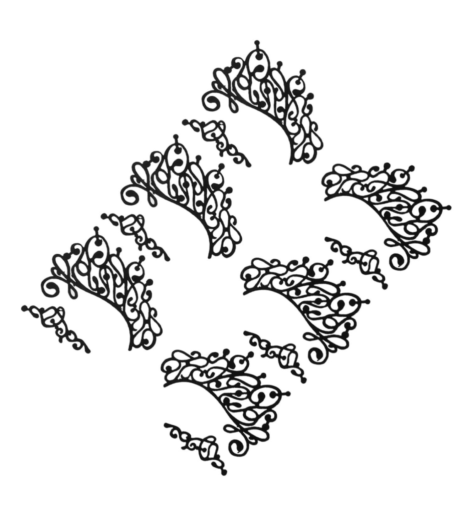 Ipetboom 3 Pairs Lace Eyeliner Stickers Lace Applique Glitter Eyeshadow Eye Sticker Black Fabric Eye Face Decals Makeup Halloween Decals Pride Lace Face Shimmer Paper Make up - Buy Online on GoSupps.com