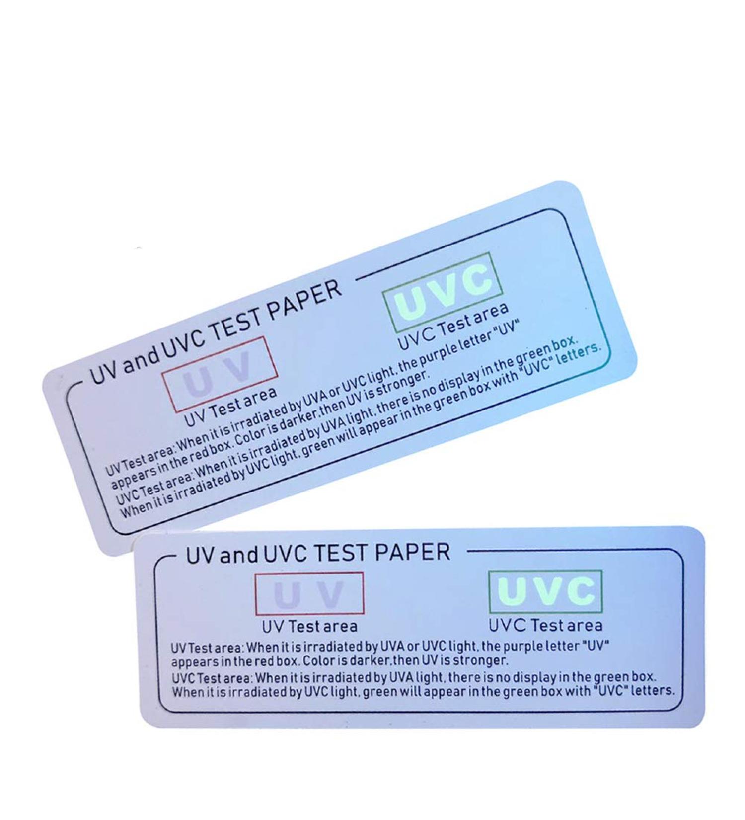 WMLBK UVC UV Test Card - 5 Pack Portable Disinfectant Test Strips for Nail Lamps & Toothbrushes | Everyday Use - Buy Online on GoSupps.com