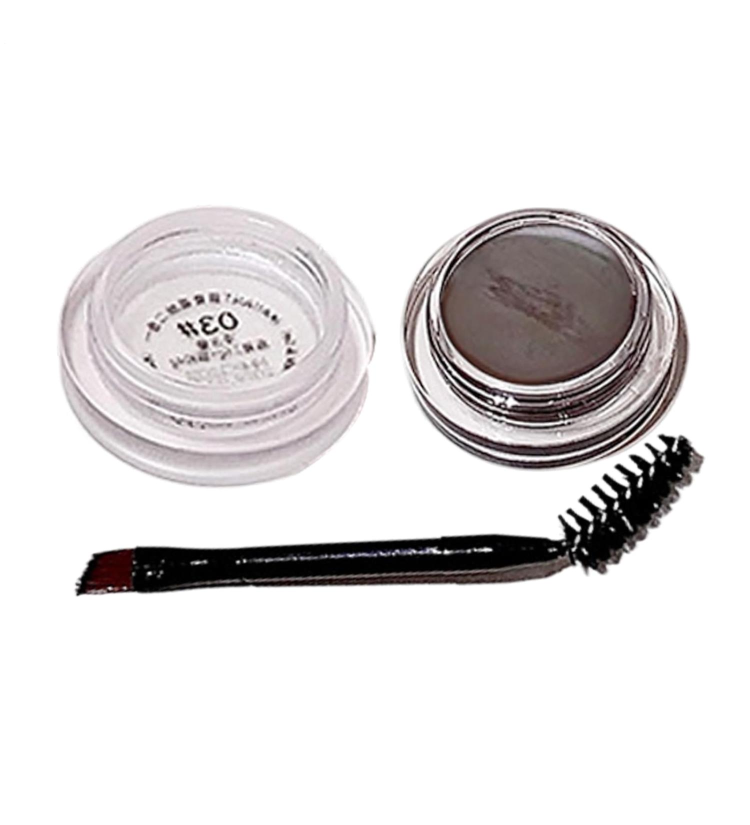 Pruojhw Eyebrow pomade sweatproof makeup eyebrow cream makeup gel for eyebrows with brush for girlfriend wife friend sister daughter home rain daily commute party dark brown - Buy Online on GoSupps.com
