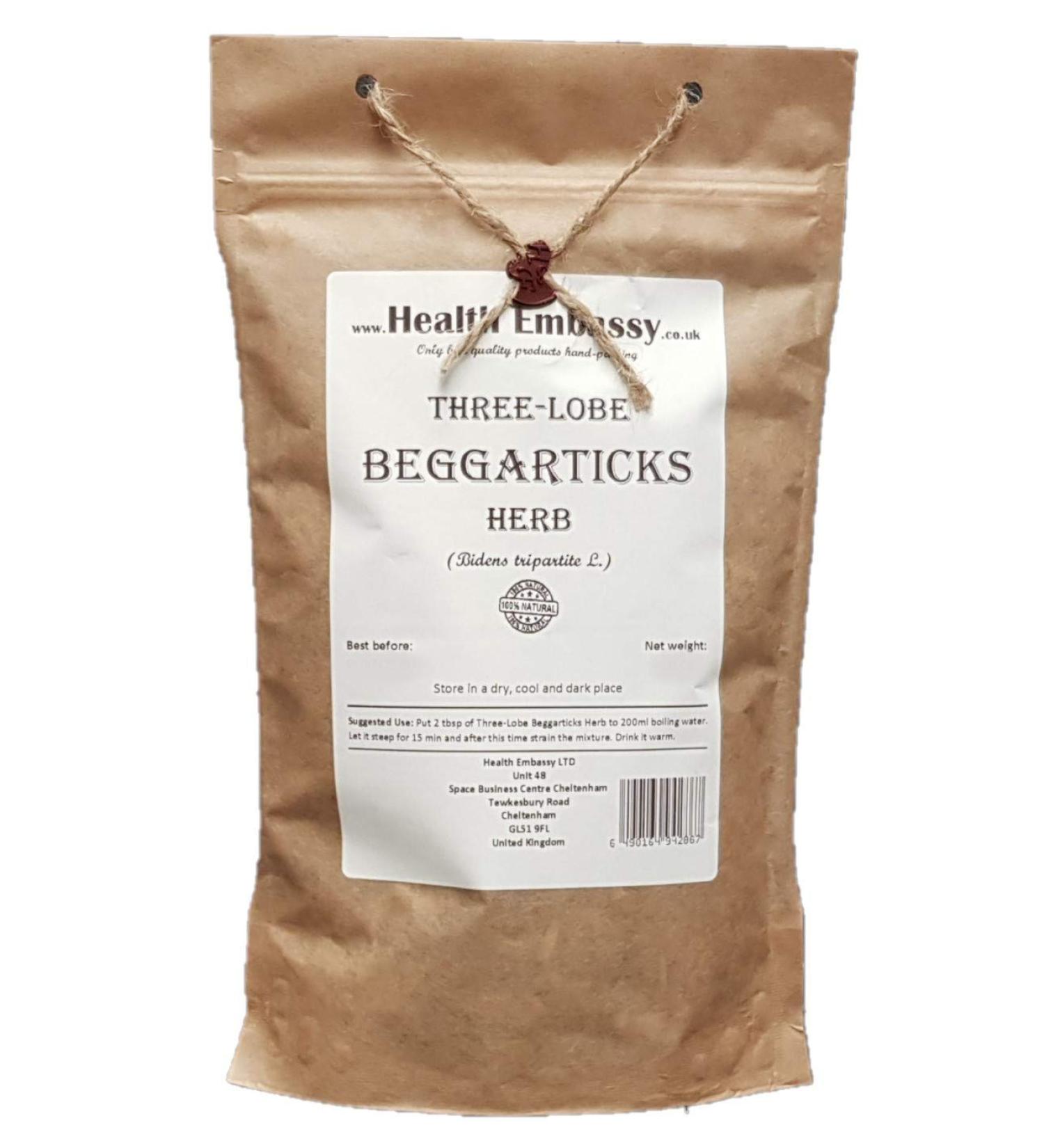 Three-Lobe Beggarticks Herb Tea | Bidens Tripartita L | Bident Tripartite Tisane | Health Embassy (100g) - Buy Online on GoSupps.com
