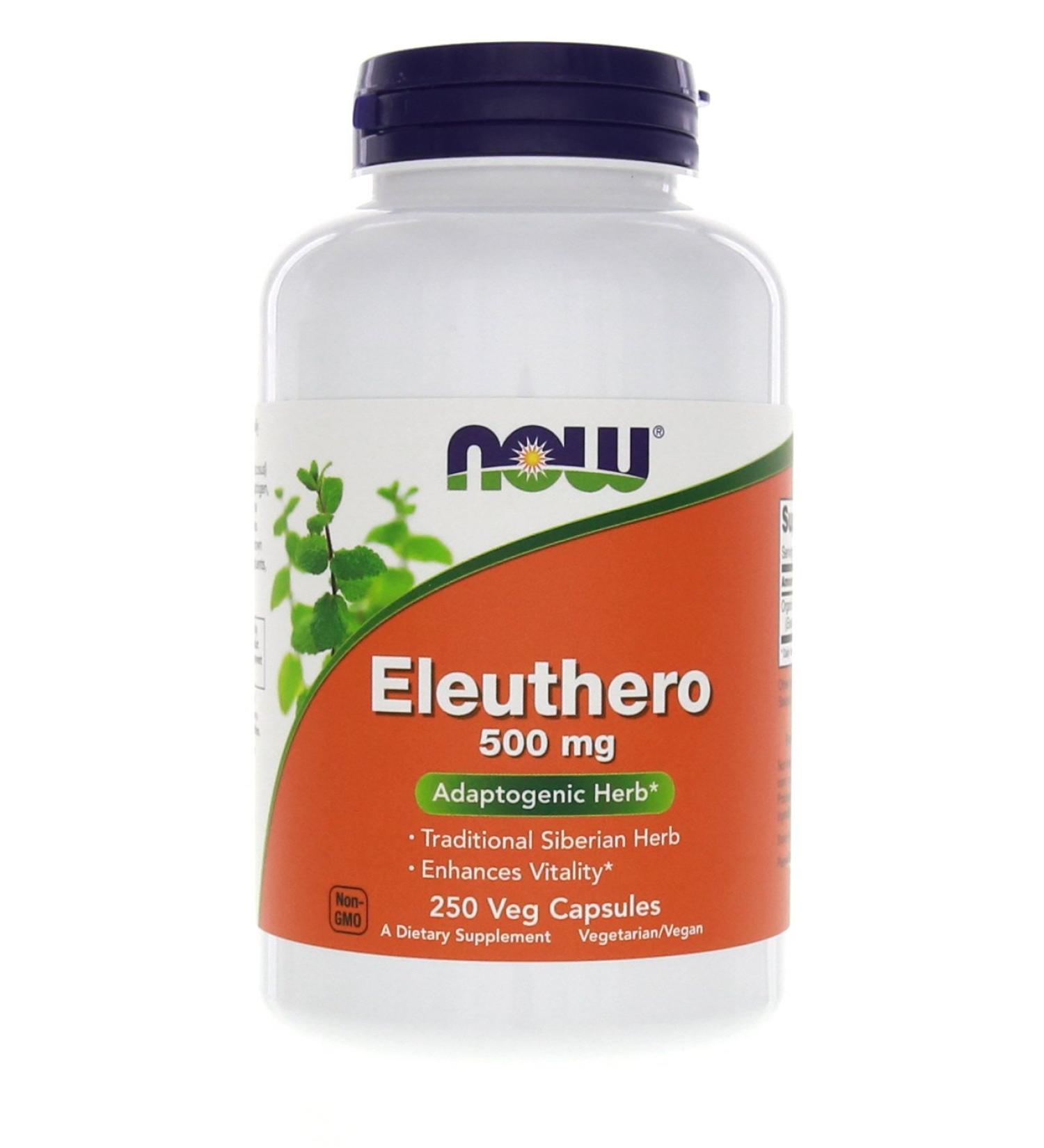 Now Foods Eleuthero 250 Capsules - Natural 500mg Energy Booster - Buy Online on GoSupps.com