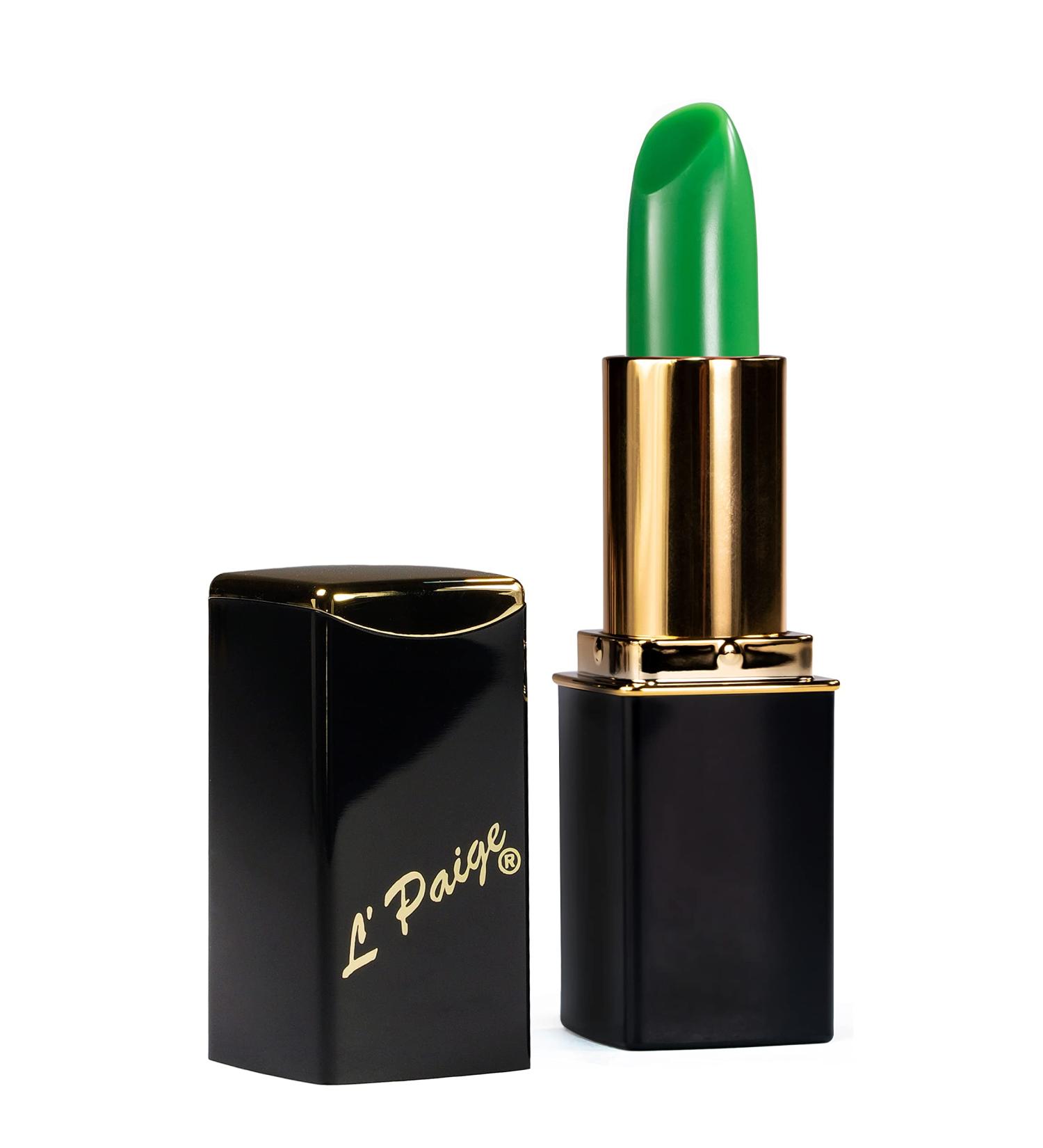 L'Paige (LGR GREEN CHANGEABLE Lipstick  Aloe Vera Based  Long-lasting  Moisturizing Green color changing 1 Count (Pack of 1)