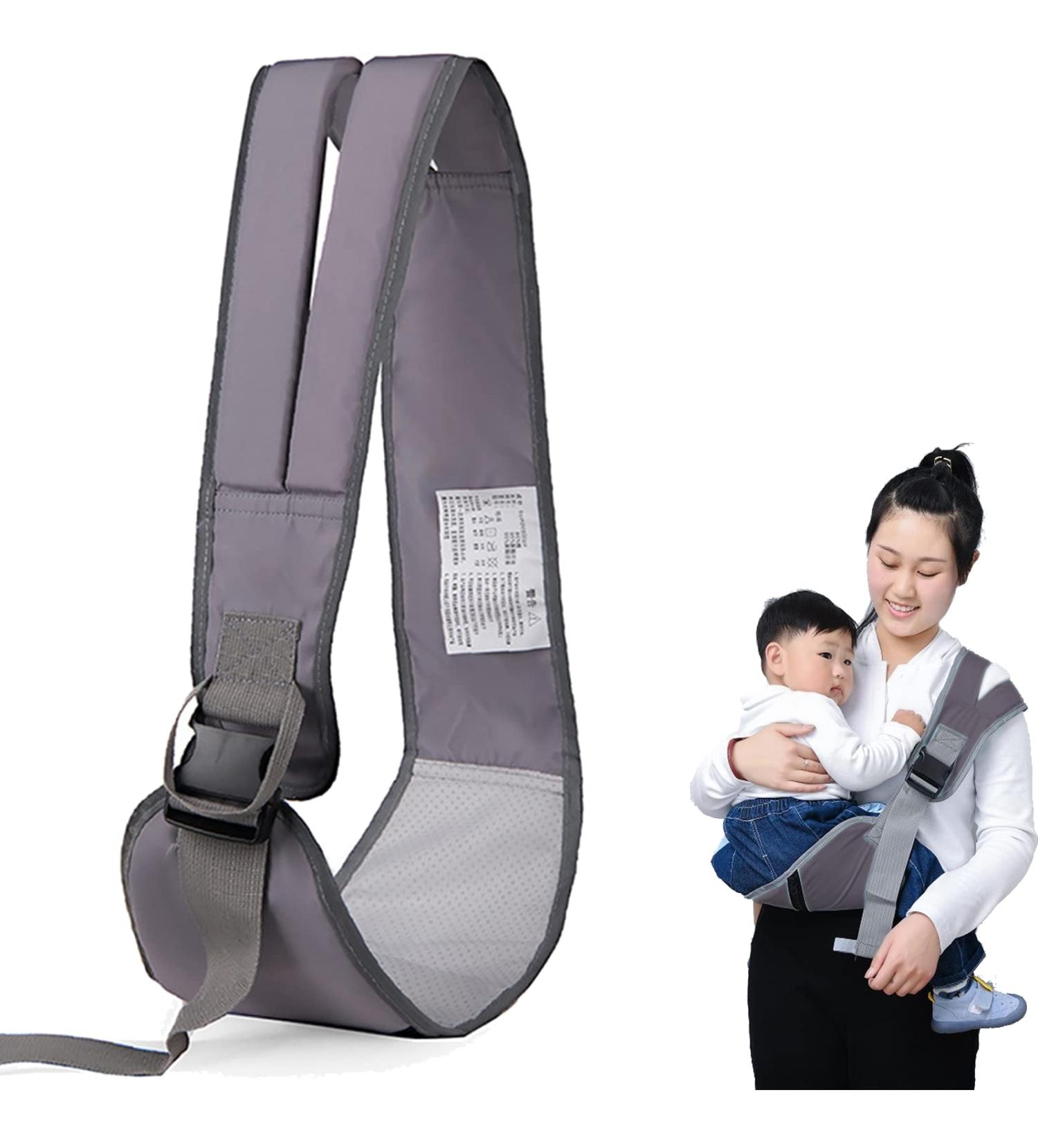 Baby Carrier Portable Ergonomic Baby Sling with Adjustable Comfortable Shoulder Straps Soft Anti-Slip Toddler Sling for Newborn Infant up to 55Lbs (Grey) - Buy Online on GoSupps.com