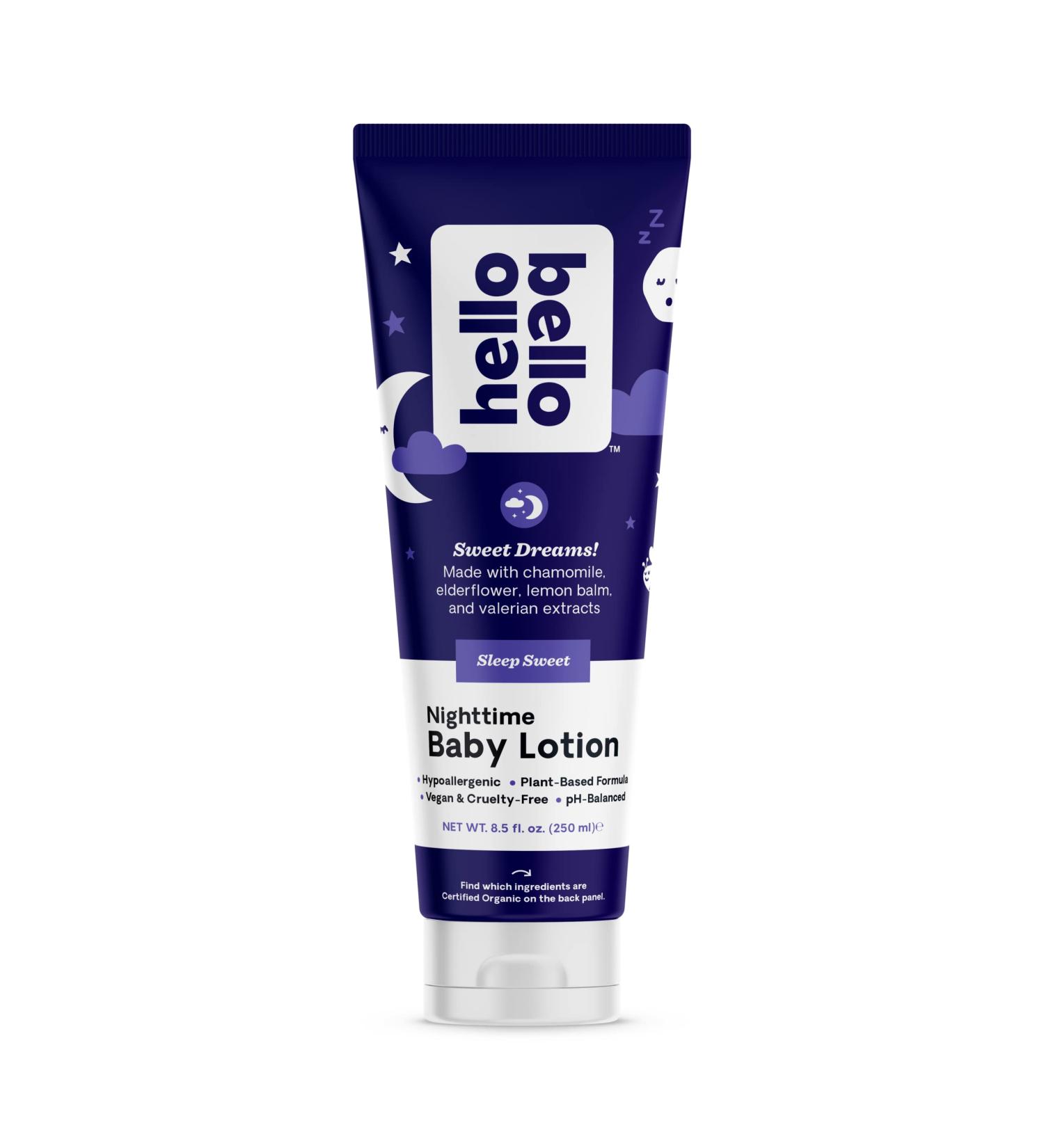 Hello Bello Premium Baby Lotion - Vegan & Cruelty-Free Moisturizer for Babies and Kids - Sleep Sweet Scent - 8.5 FL Oz - Buy Online on GoSupps.com