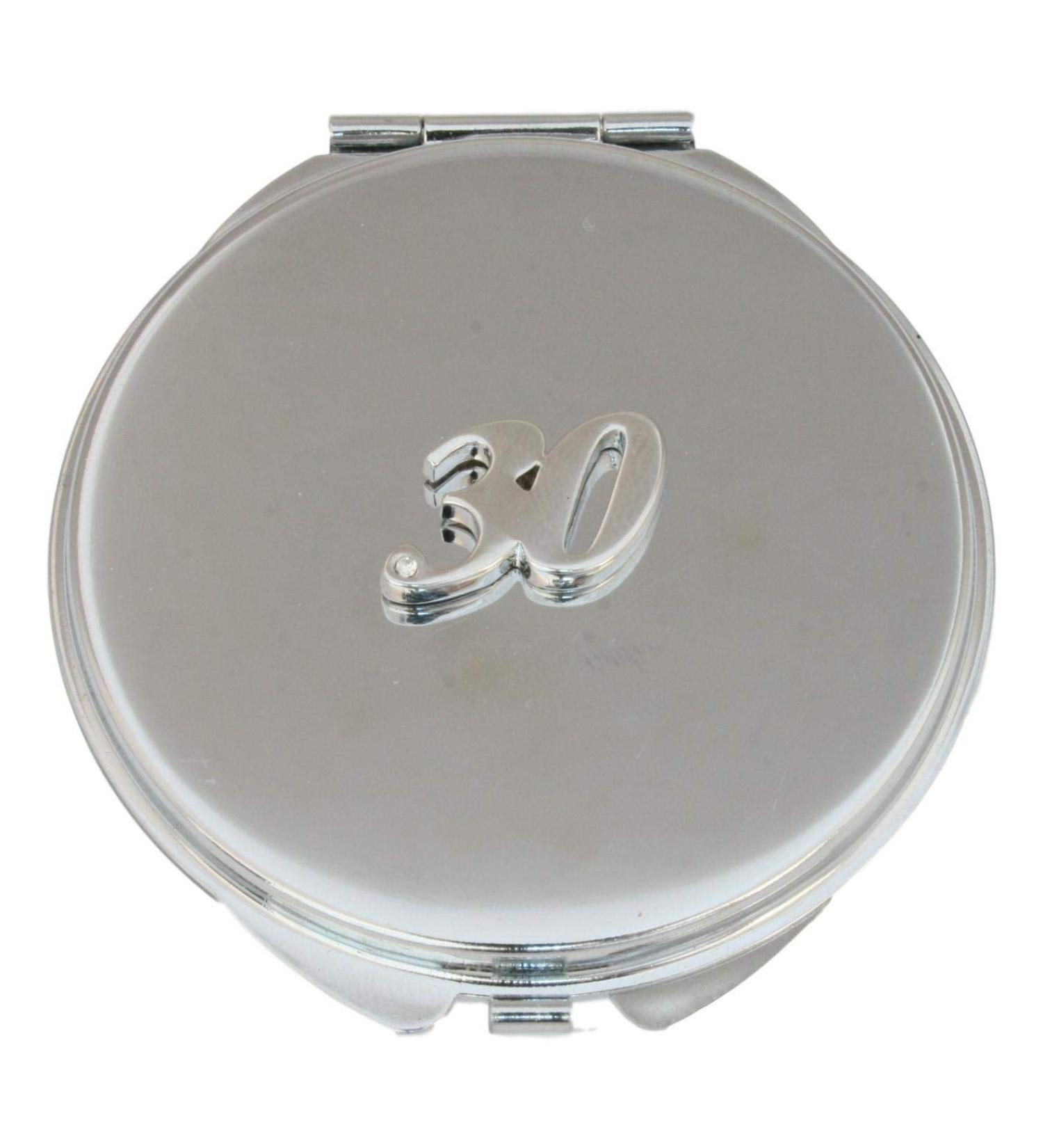 30th Birthday Compact Mirror Handbag Gift With Free Engraving 529 - Buy Online on GoSupps.com