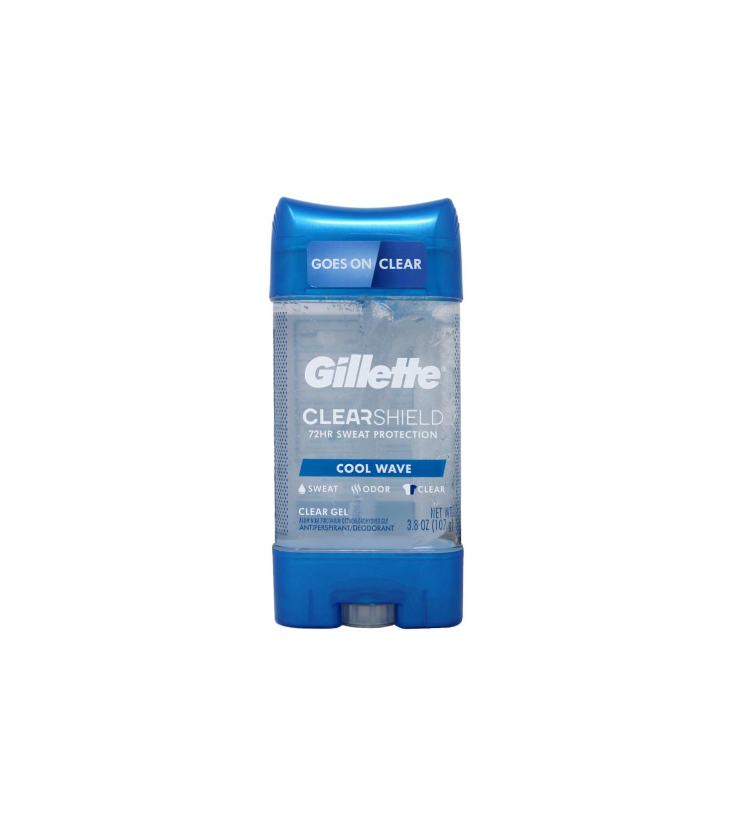 Buy Gillette Anti-Perspirant Deodorant Clear Gel - Cool Wave 3.8 oz | International Shipping Available - Buy Online on GoSupps.com