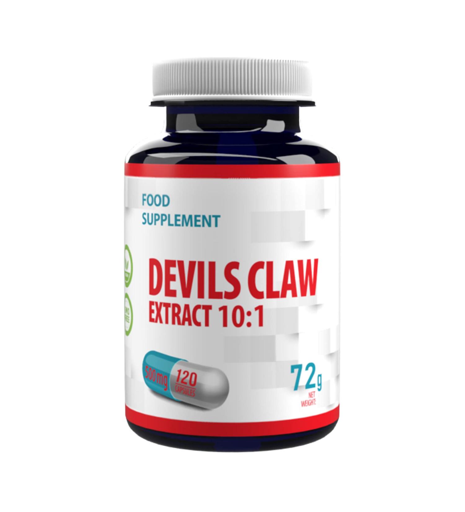 Harpagophytum (Devils Claw) 10:1 Extract (5000mg Equivalent) 120 Vegan Capsules - Buy Online on GoSupps.com
