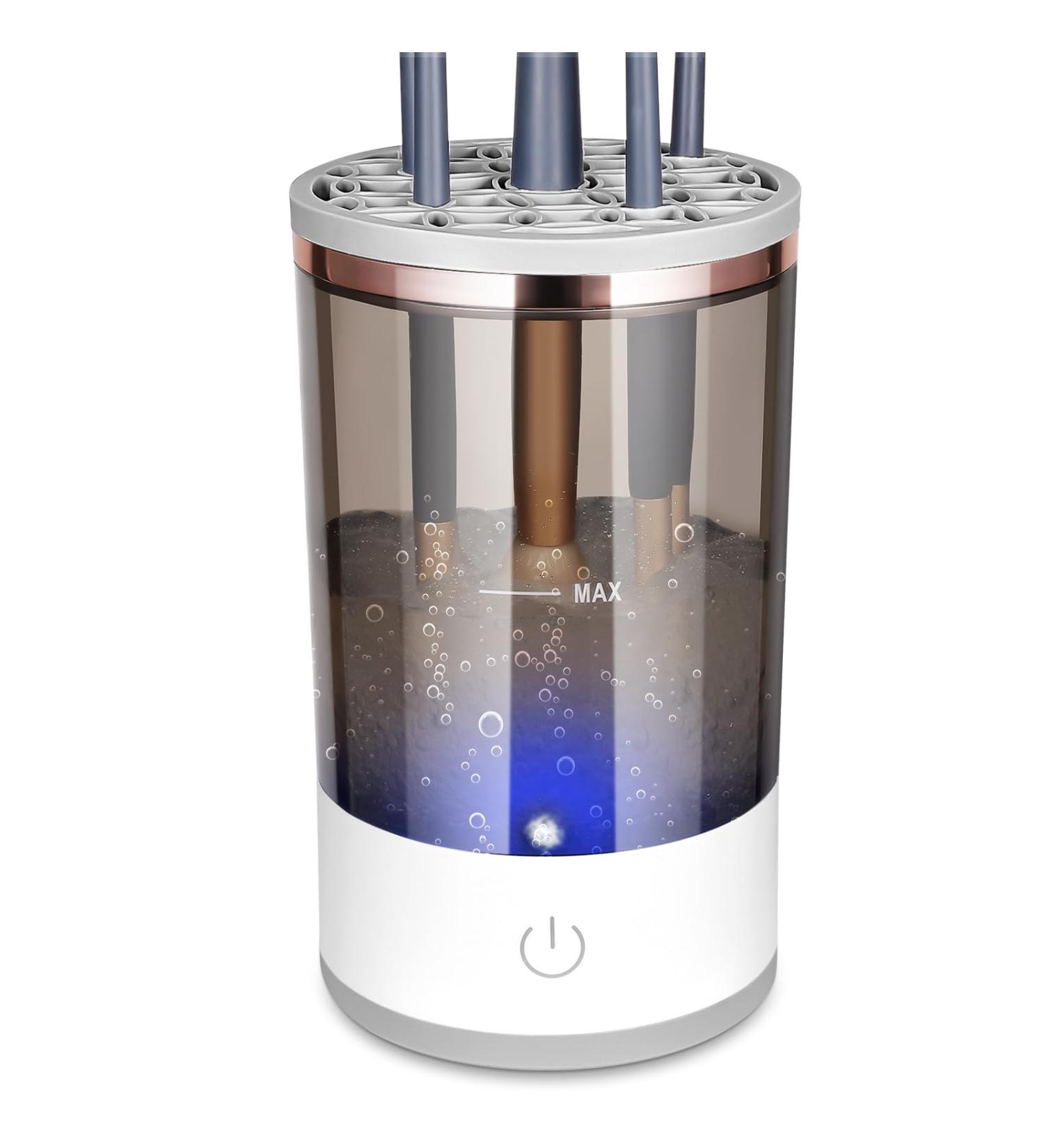 Upgraded Electric Makeup Brush Cleaner & Dryer | Automatic Cosmetic Brush Spinner & Storage Box | Deep Clean for Brushes (XSQ - Buy Online on GoSupps.com