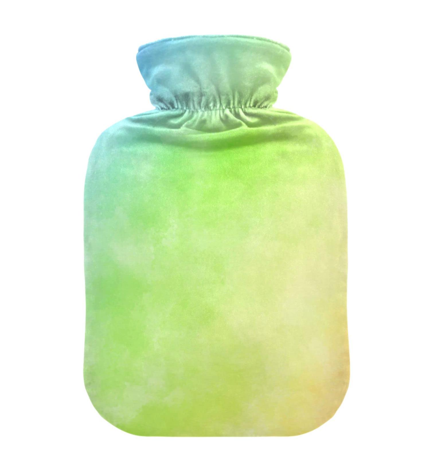 Colorful 2L Hot Water Bottle - Marble Rainbow Design for Pain Relief | Ideal for Muscle Injuries - Buy Online on GoSupps.com