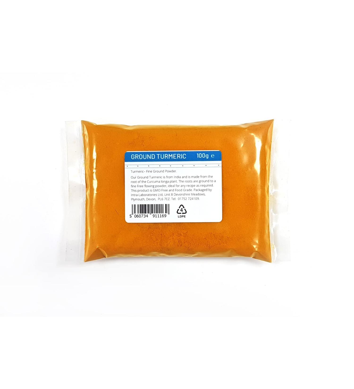 Entirely Ingredients Turmeric 100g - Selected for Quality - Food Grade - Buy Online on GoSupps.com