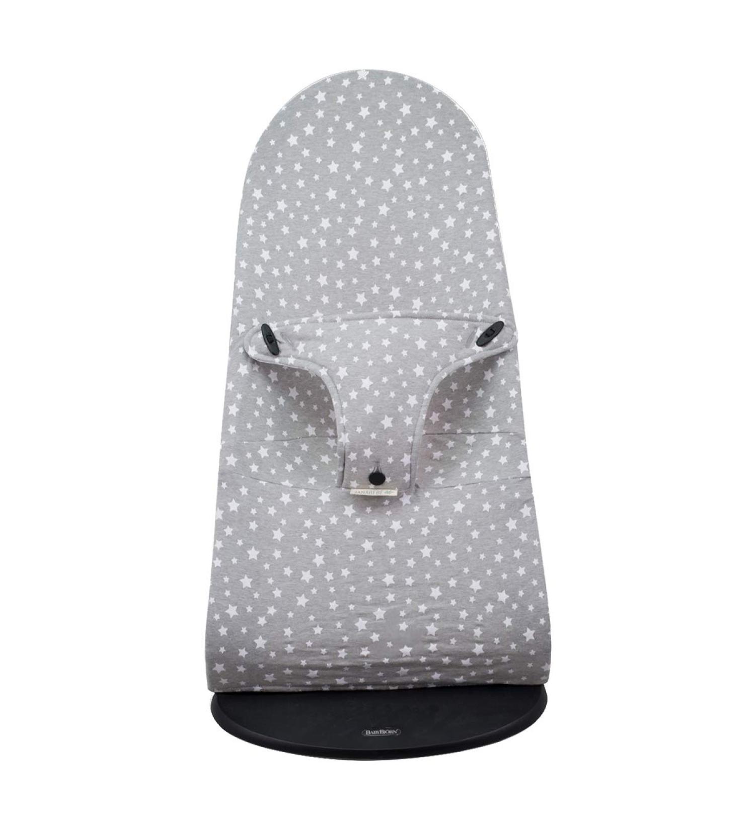 JANABEBE Baby Bouncer Cover Liner - Compatible with Babybjorn Soft Balance Bliss and Mini - White Star Design - Buy Online on GoSupps.com