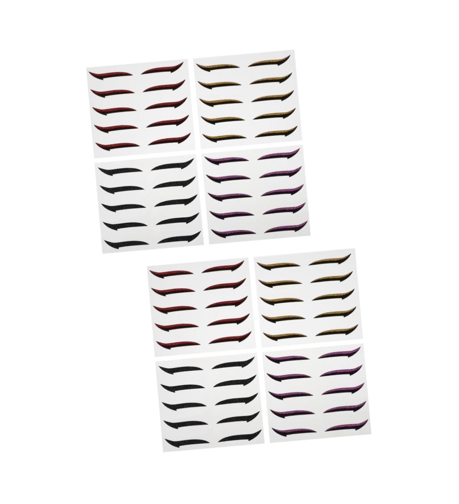  POPETPOP POPETPOP 40 Pairs Eyeshadow Stickers Tattoo Eyeliner Temporary Tattoo Eyeshadow Eye Liner Stickers Flash - Buy Online on GoSupps.com