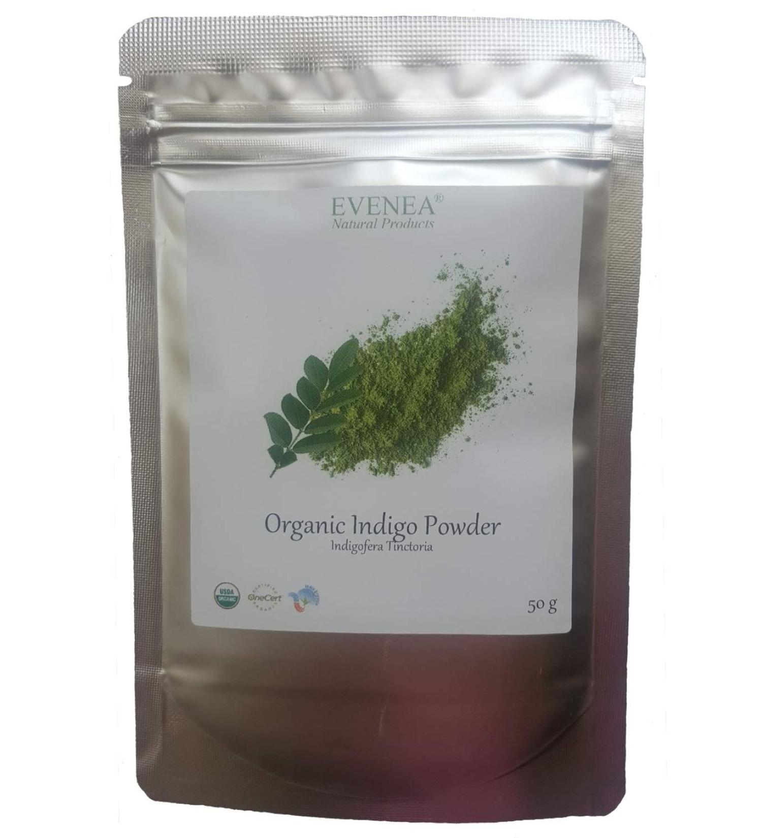 Organic Indigo Leaf Powder from India - Pure and Premium Quality (50g) 50 g (Pack of 1)