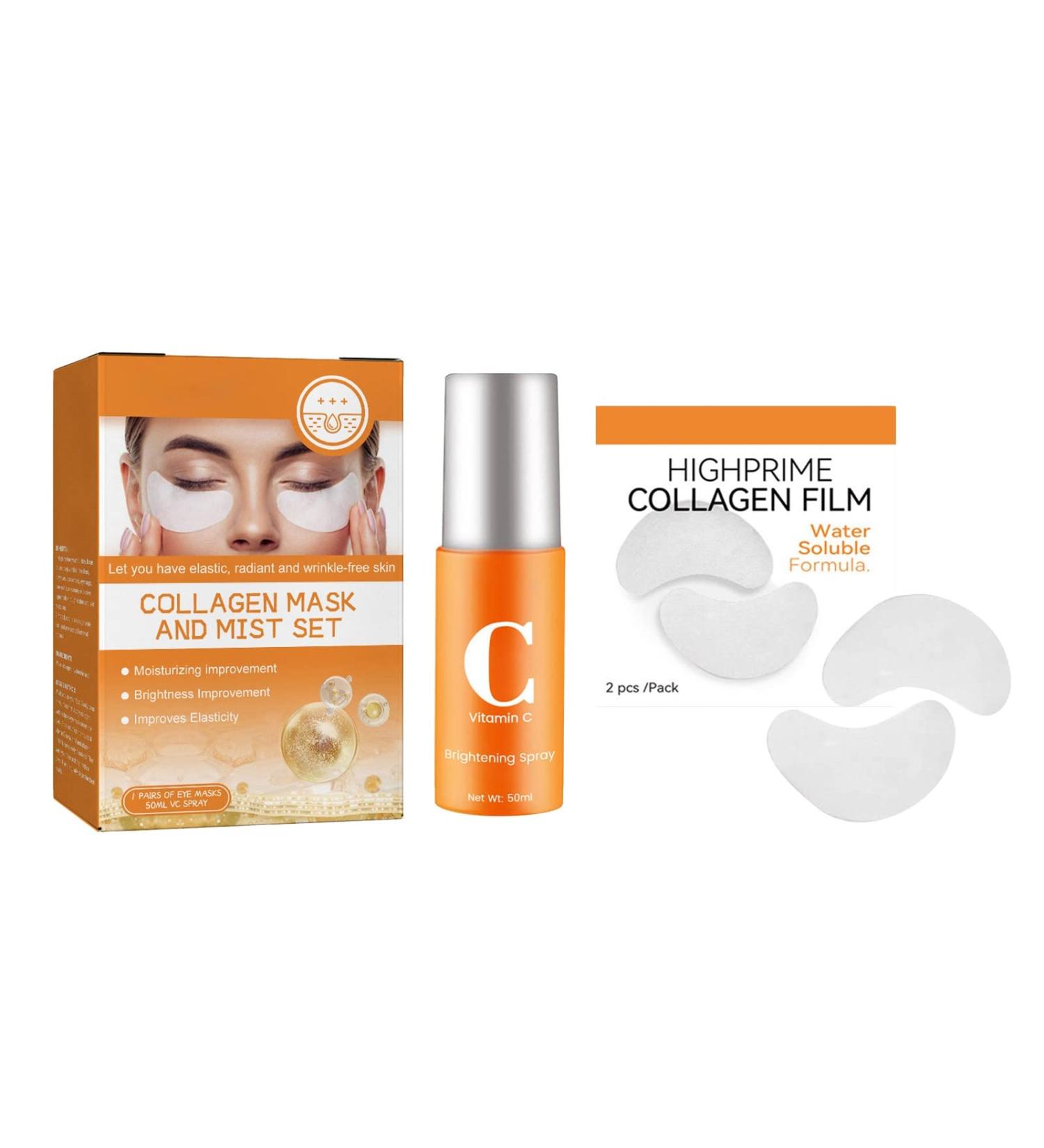 Spa Things for Teen Girls Collagen Eye Spray Set Reverse Age Restructuring Anti Wrinkle Moisturizing Collagen 50ml Mens Self Care 1 count (Pack of 1) Yellow - Buy Online on GoSupps.com