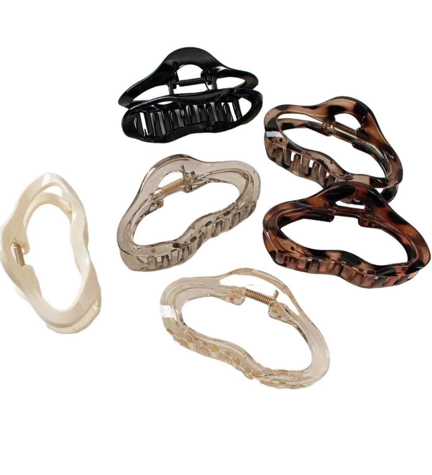 New 2025 Irregular Hollow Out Hair Claws Clips Women New For Fashion Tortoiseshell Large Crab Hair Clamps Barrettes Clips Hair Accessories Jewelry Fashion Accessories Creative Gift - Buy Online on GoSupps.com