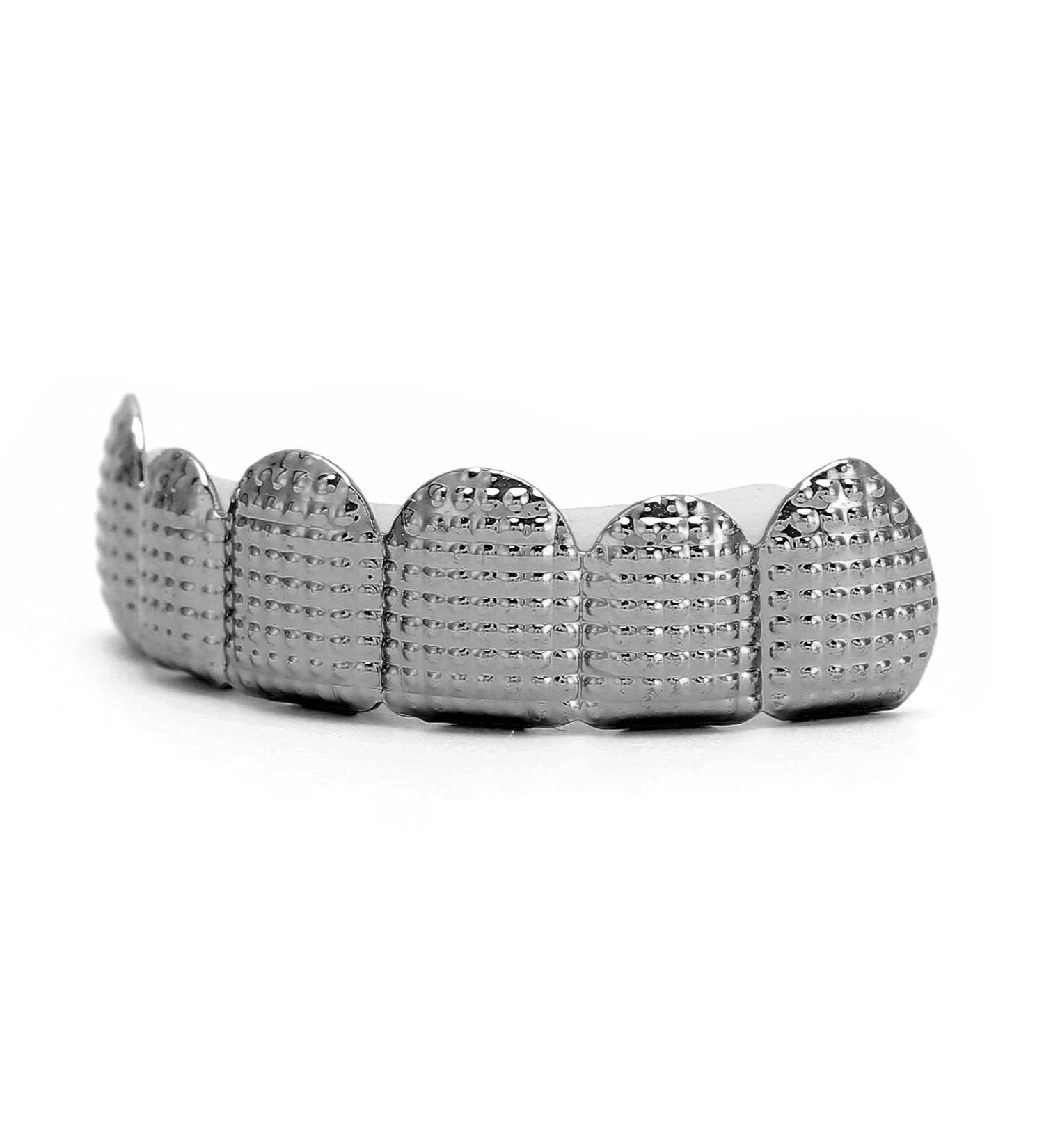 Gold Silver Grillz for Teeth - Unisex Hip Hop False Tooth | Festival Cosplay Costume Accessories (Black) - Buy Online on GoSupps.com
