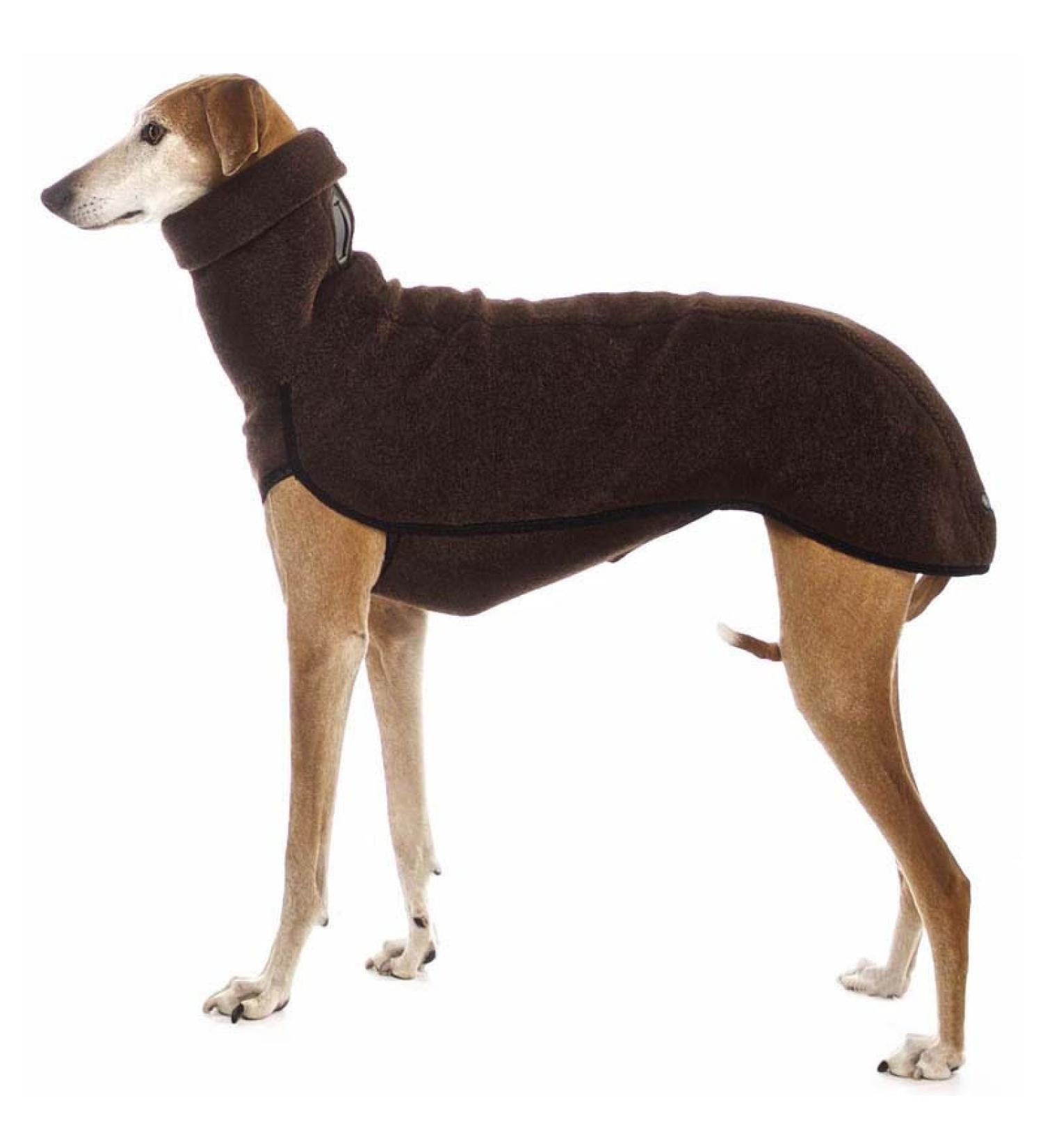 Buy Warm Dog Sweater for Greyhound Labrador Shepherd - Autumn Winter Fleece Clothing 2XL Brown - Buy Online on GoSupps.com
