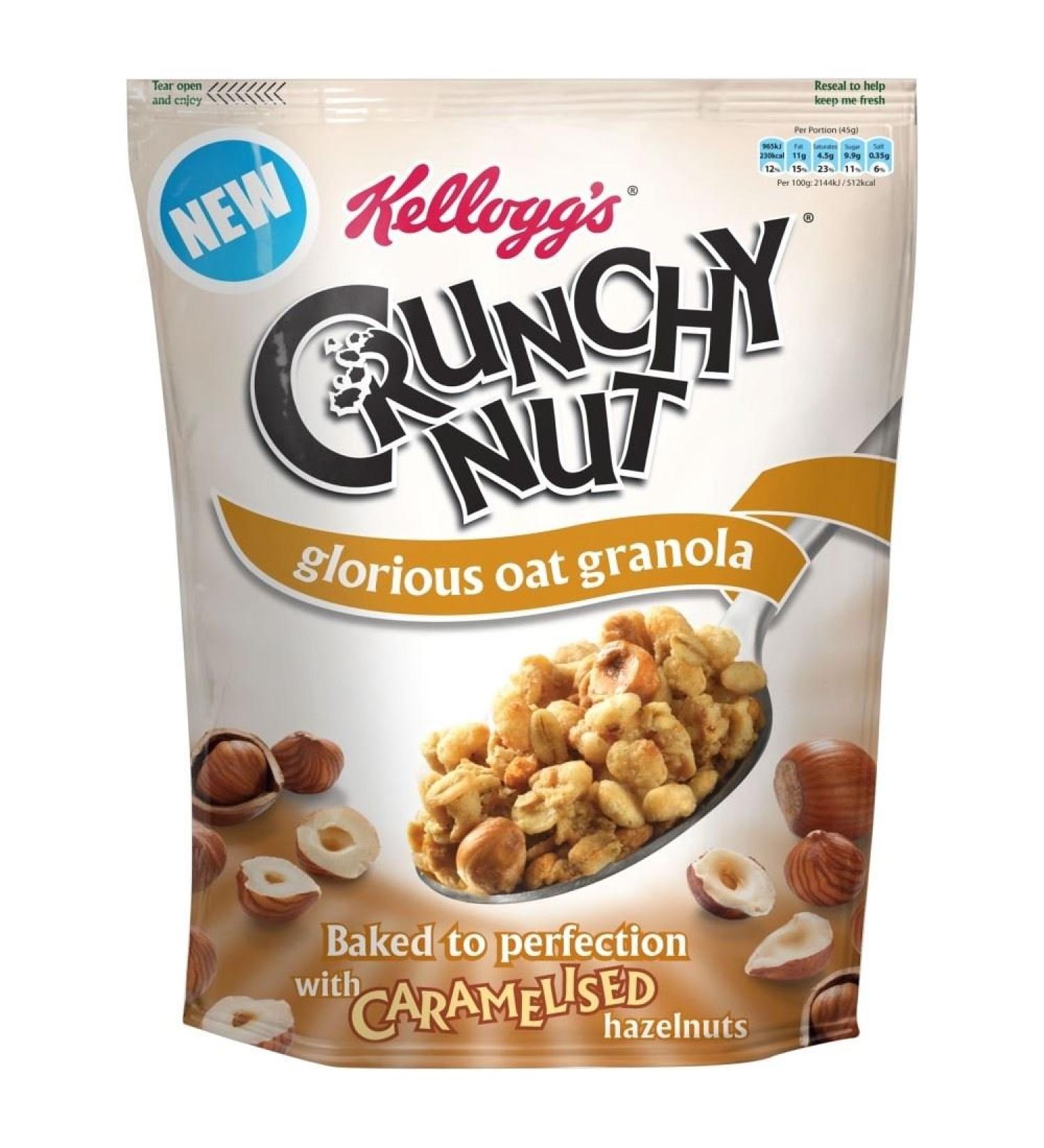 Kellogg's Kellogg's Glorious Crunchy Nut Oat Granola with Caramelized Hazelnuts (380g)