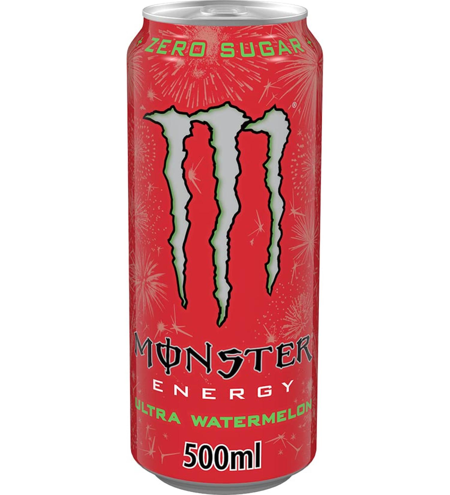 usy Monster Energy Ultra Watermelon Zero Energy Drink (24 bo tes de 0 5 l) + bloc usy Block