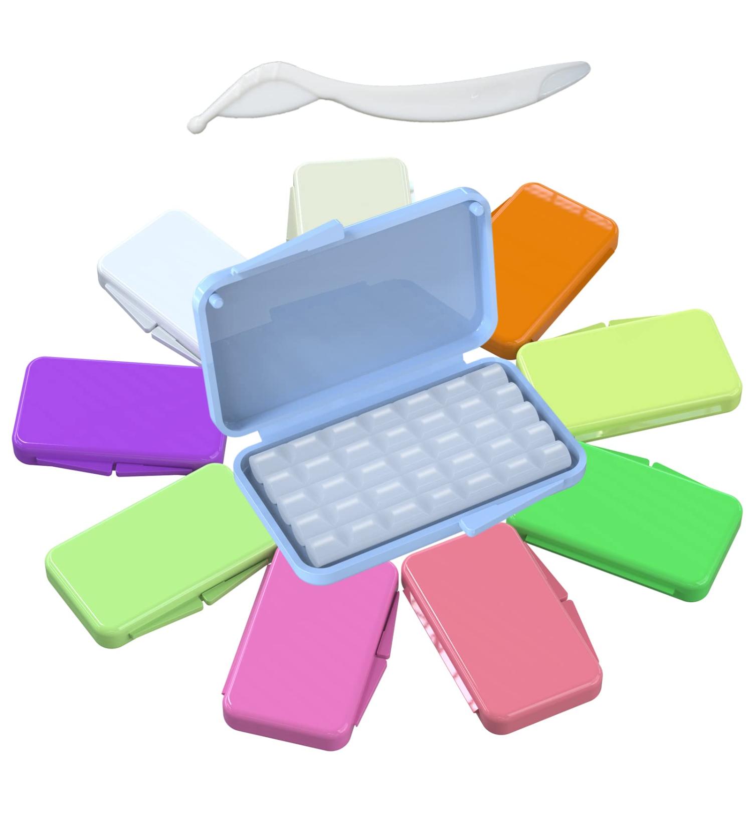 ARGOMAX Orthodontic Wax Food Grade Dental Wax - 10 Pack with Colorful Storage Box | 50 Strips Braces Wax for Braces Wearer | 10PCS, 10 Scented Varieties - Buy Online on GoSupps.com