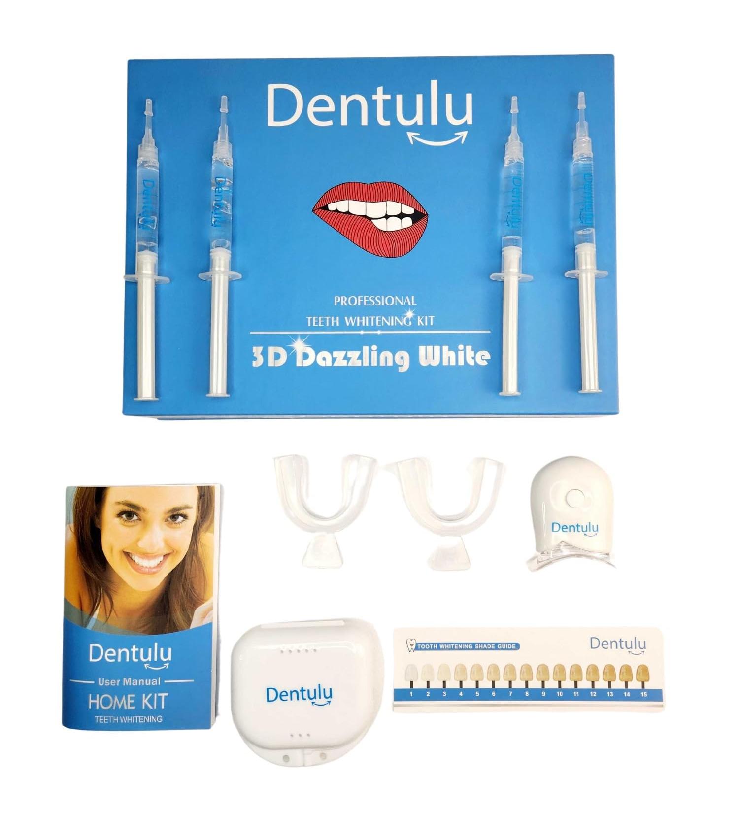 3D Dazzling White Teeth Whitening Kit LED Light & Gel System for Fast Professional Teeth whitening Results at Home - Buy Online on GoSupps.com