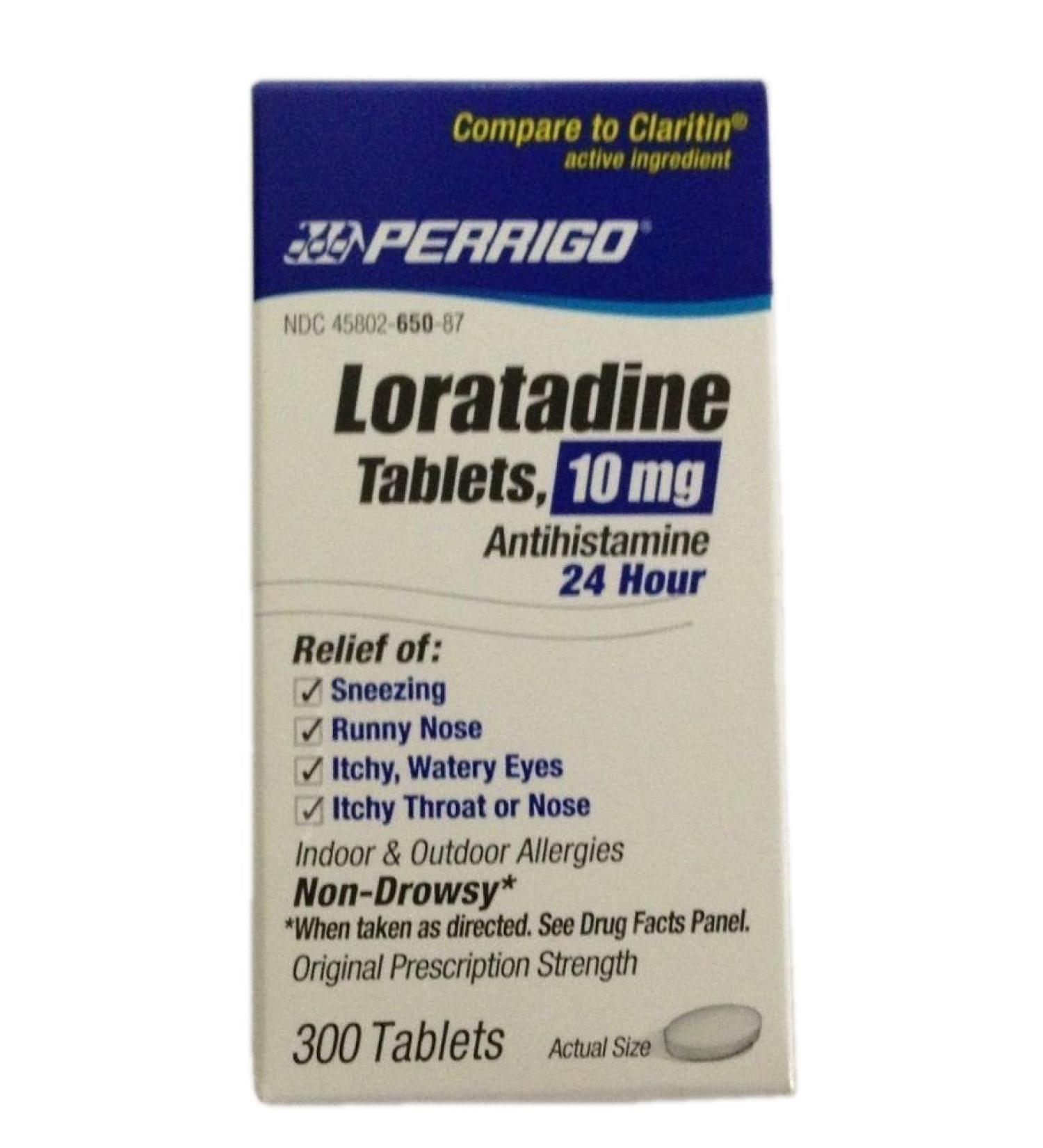 Perrigo Loratadine Tablets Blue 300 Count