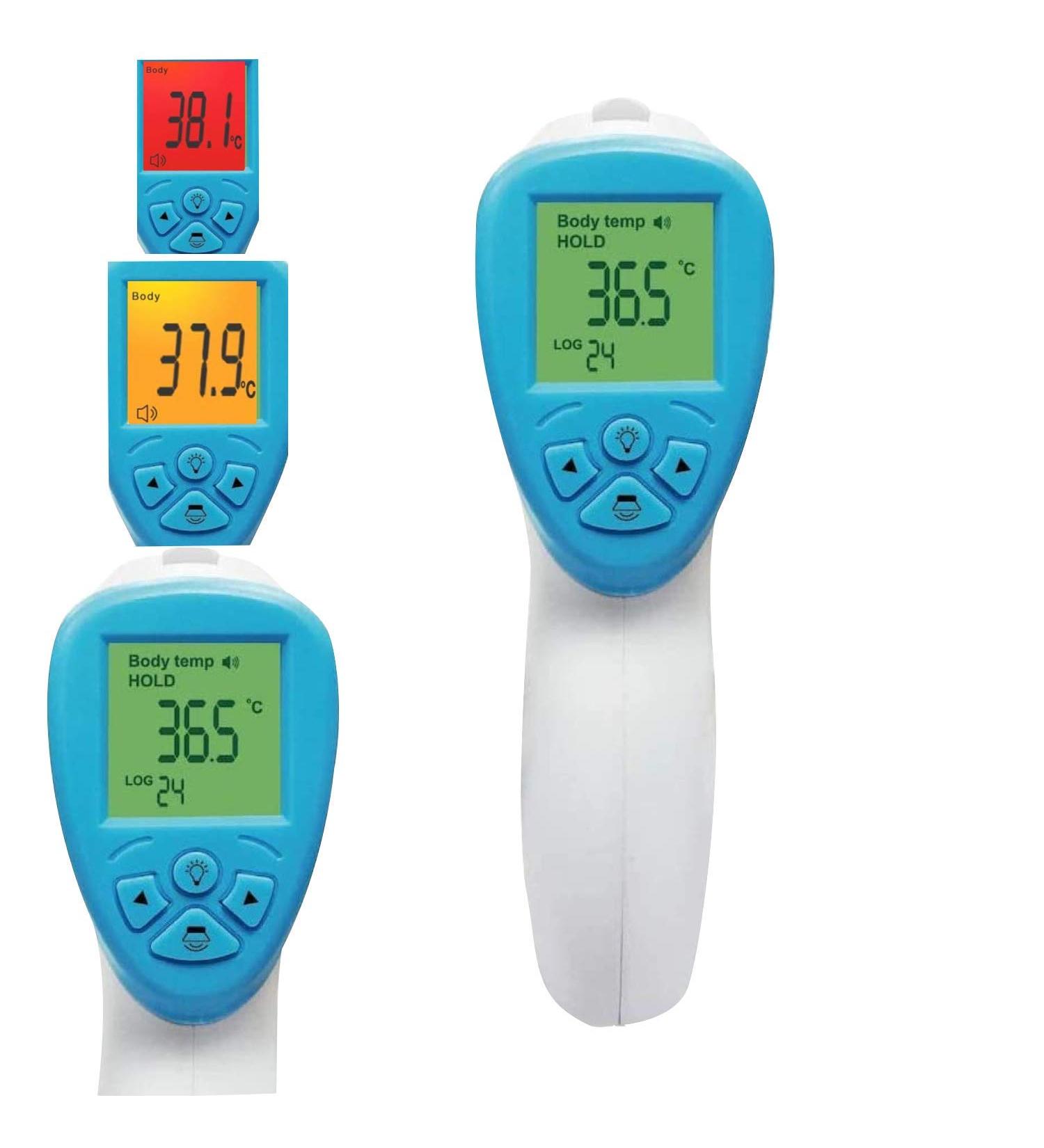 DeltaSat Fieberthermometer Contactless X001 | Infrared Thermometer with LCD Display Fever Alarm & 2S Measurement for Babies Children & Adults | Accurate Fever Measurement Device - Buy Online on GoSupps.com