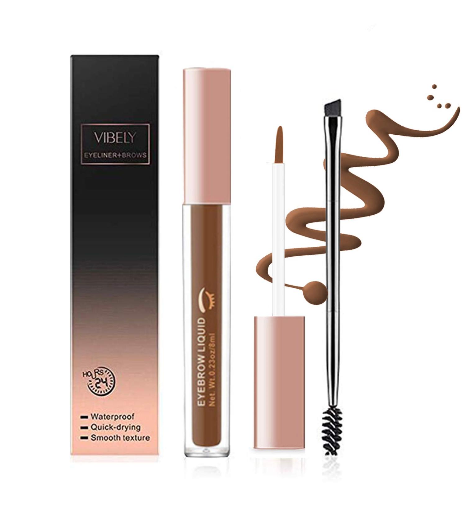 Onlyoily Eyebrow Gel Long Lasting Liquid Tattoo Waterproof Eyebrow Tattoo Double Ended Eyebrow Makeup-Waterproof Transfer-Free Long Lasting - Buy Online on GoSupps.com