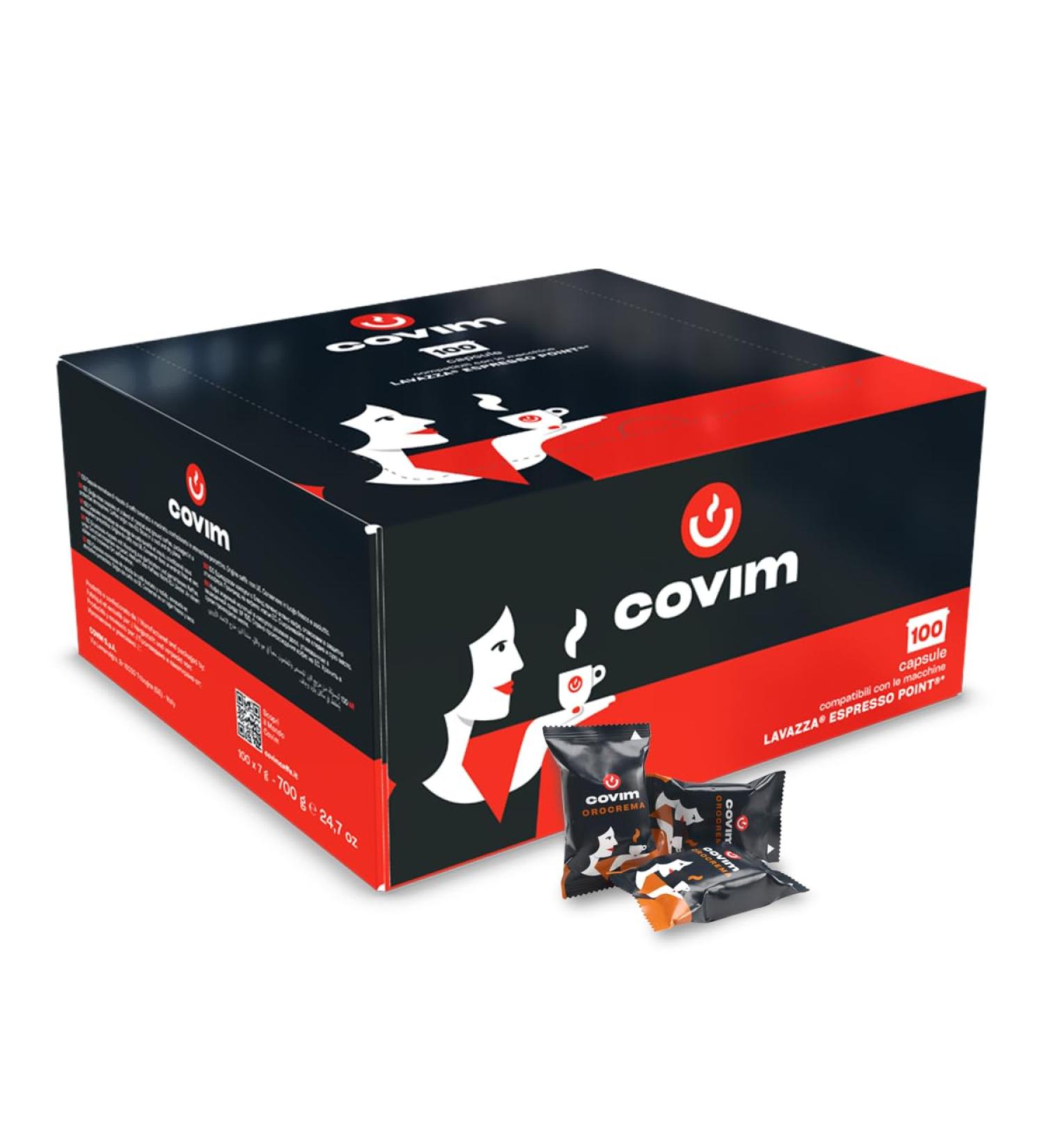 100 Capsules Caf - Epy Orocrema - Comp. Lavazza Espresso Point - Covim - Buy Online on GoSupps.com