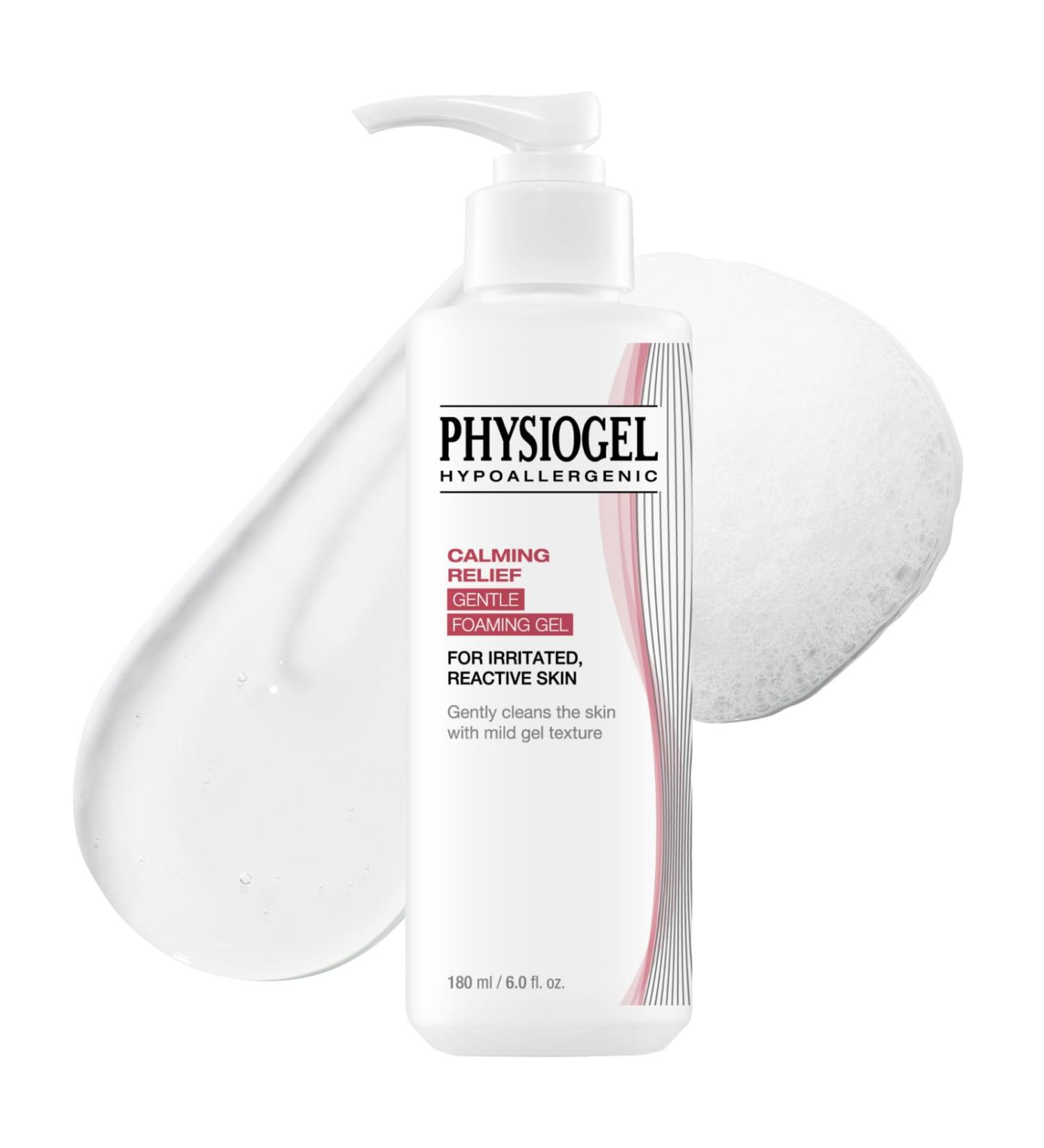 PHYSIOGEL Calming Relief GENTLE FOAMING face wash for Sensitive Skin Hydrating Facial Cleanser With Cermaide NP Sulfate Free Hypoallergenic Korean Skin care 6.0 fl.oz - Buy Online on GoSupps.com