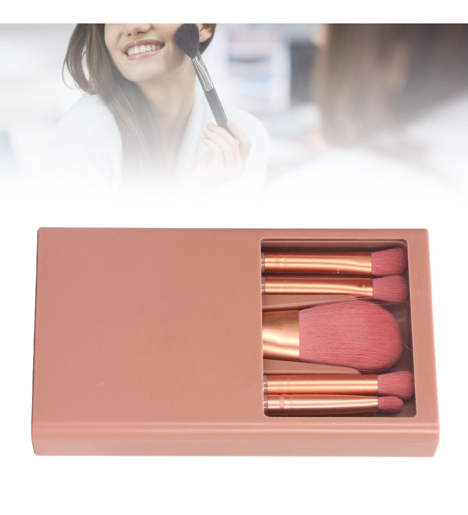 ABS Mini Makeup Brush Set - 5 Lightweight & Portable Brushes | Skin Friendly & Easy to Hold | Ideal for Beginners & Travel - Buy Online on GoSupps.com