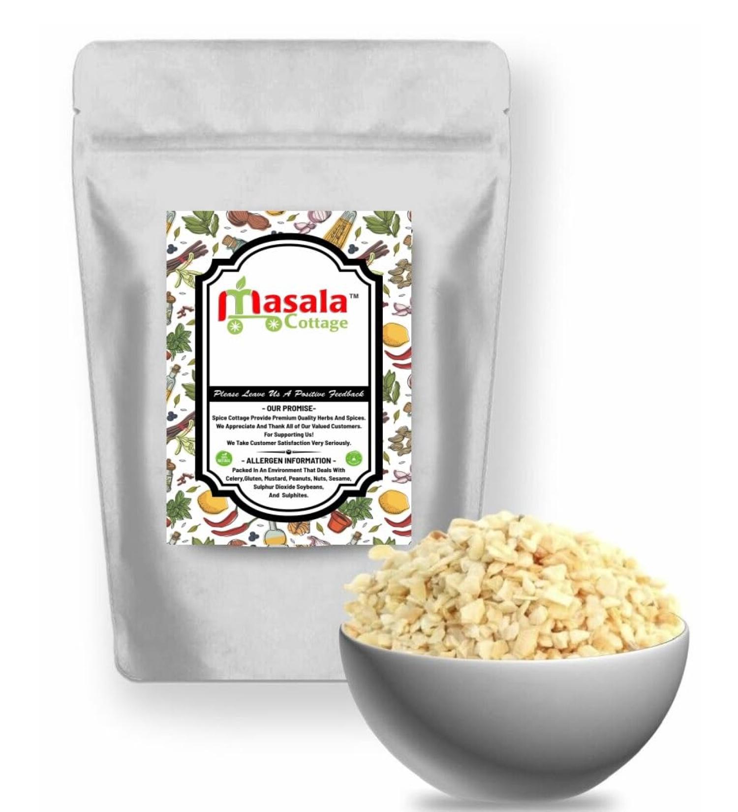 Garlic Flakes Chopped Dried Premium Quality by Masala Cottage 25g-1.9kg (200 Grams) 200 Grams - Buy Online on GoSupps.com