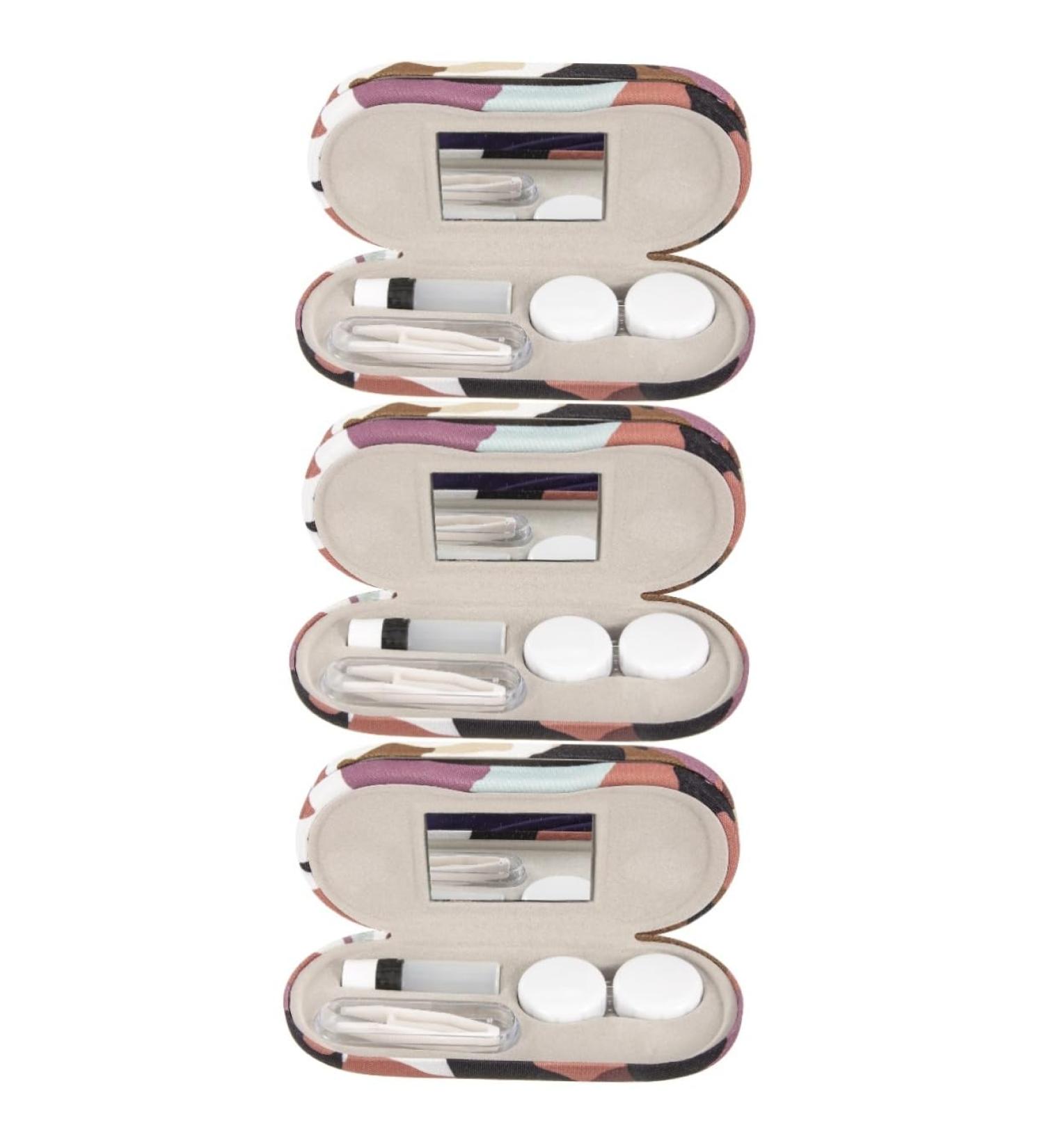 Homsfou Dual-Use Glasses Case & Travel Contact Lens Container - Hardshell Organizer for Glasses and Lenses - Buy Online on GoSupps.com