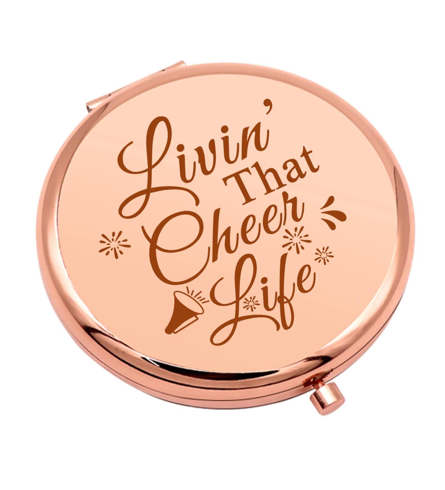 Cheer Gifts for Girls - Compact Makeup Mirror for Sister - Team Inspirational Gift for Cheerleaders - Perfect Christmas or Birthday Present - Buy Online on GoSupps.com