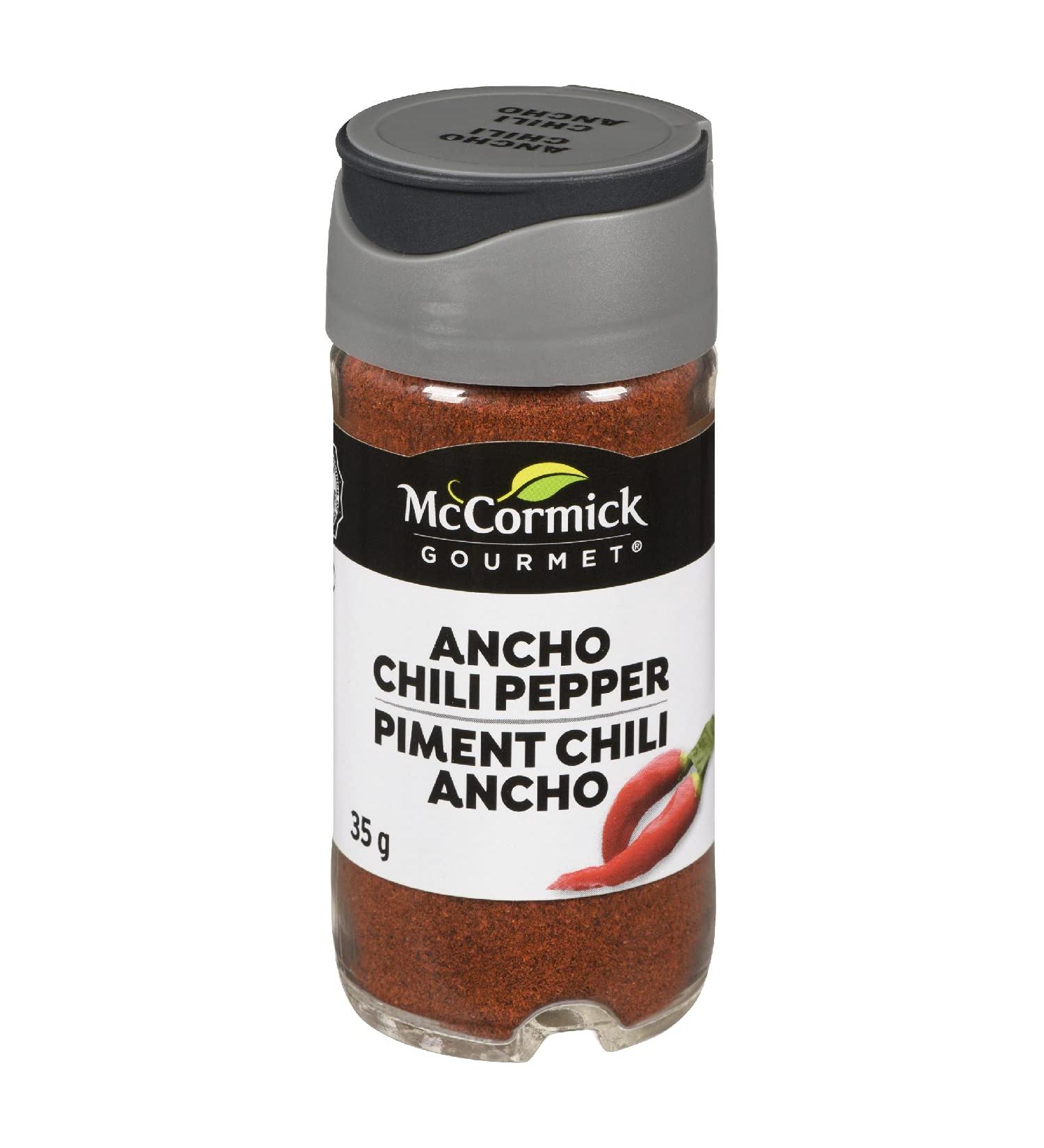 McCormick Gourmet (MCCO3) New Bottle Premium Quality Natural Herbs & Spices Ancho Chili Powder 35g - Buy Online on GoSupps.com