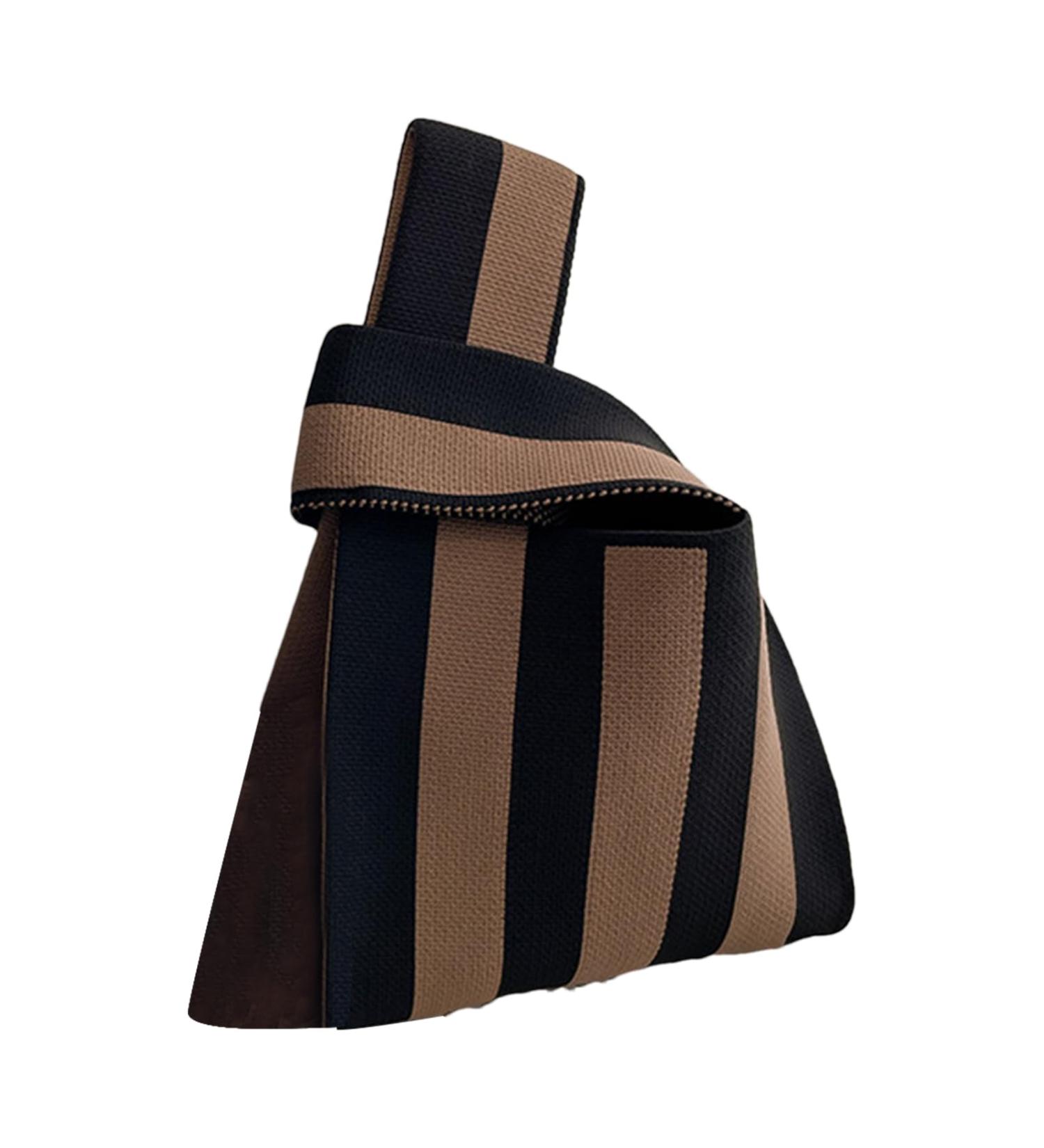 Shop Generically Striped Wrist Bag | Knitted Top Handbag & Hobo Bucket Bag - Stylish Crochet Tote for Every Occasion - Buy Online on GoSupps.com