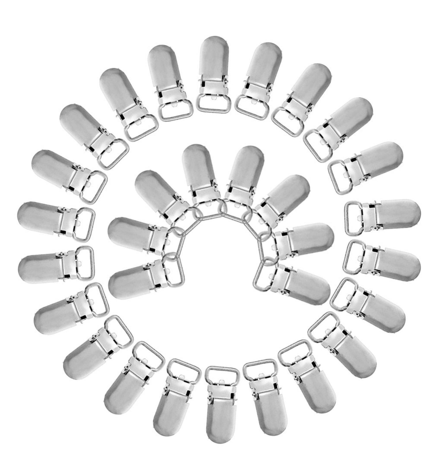 Buy Kimnny Pacifier Clips - 30pcs Metal Baby Pacifier Clips | Cute & Funny Accessories for Infants - International Shipping Available - Buy Online on GoSupps.com