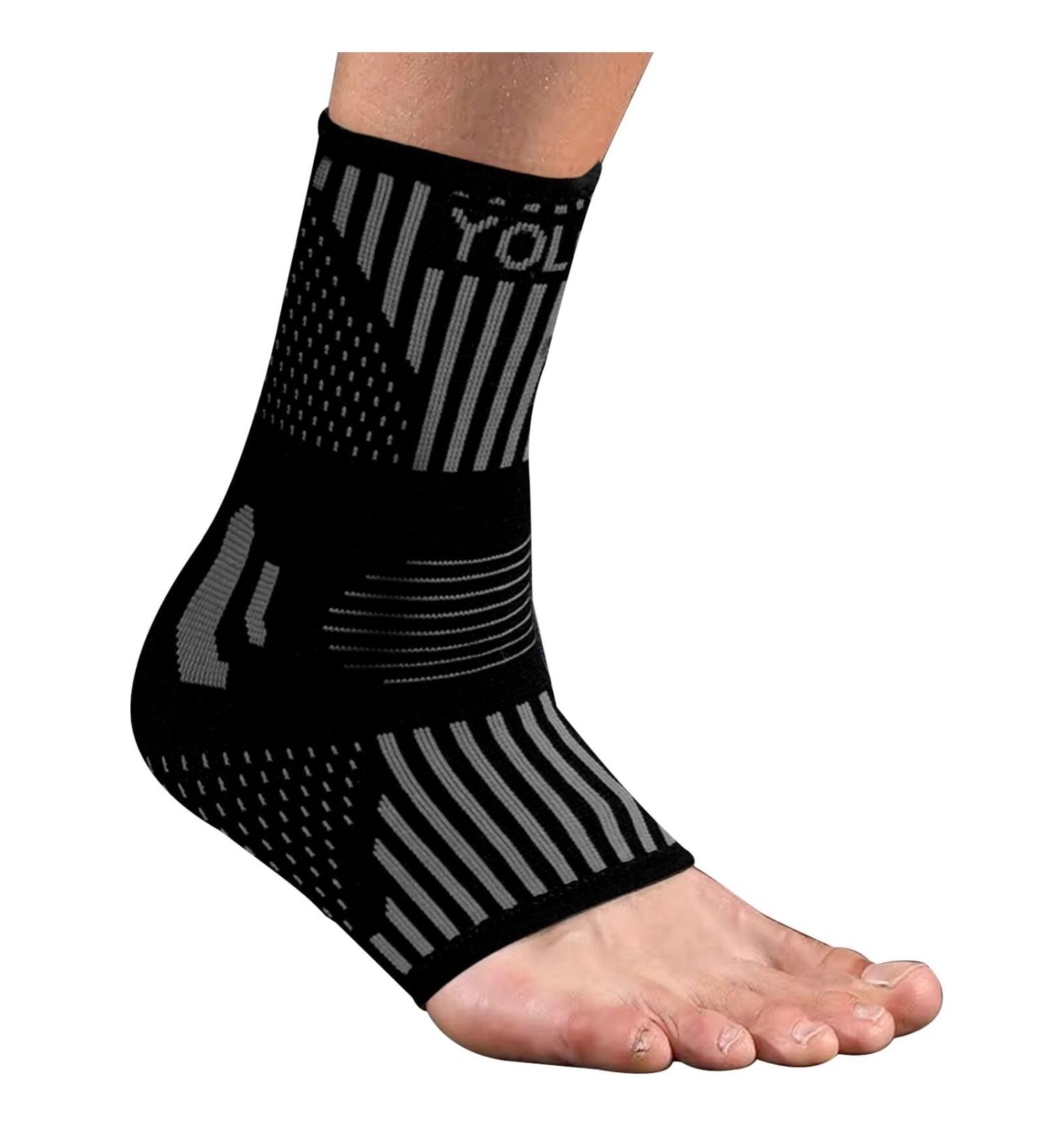 Claglamatree 2 Pieces Sport Ankle Brace Sprain Ankle Support Ankle Support Ideal for Ankle Sprain (Black M) - Buy Online on GoSupps.com