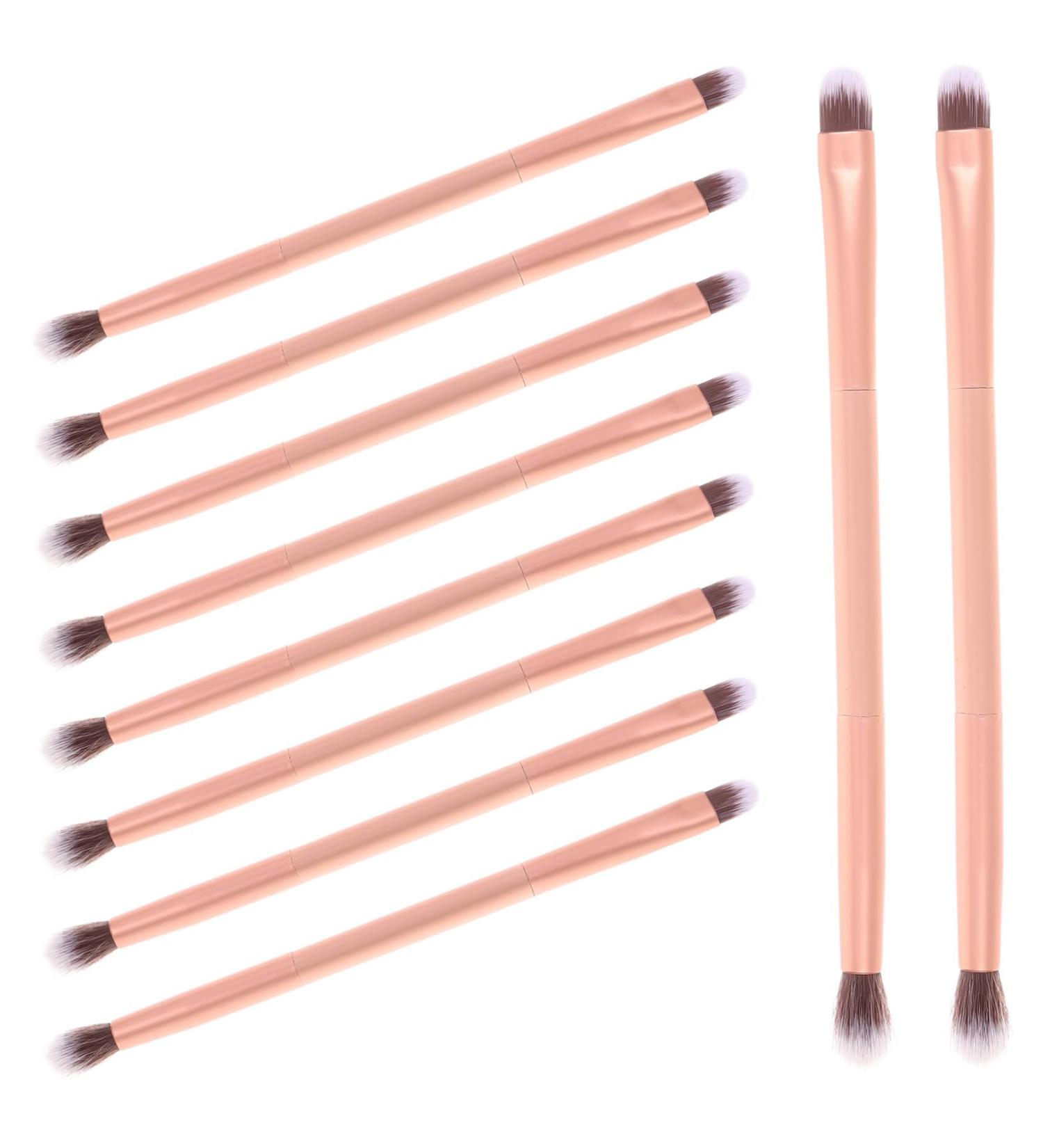 Healeved 72 Pcs Makeup Brush Eye Shadow Brush Nose Contour Brush Face Powder Blush Artificial Fiber Golden - Buy Online on GoSupps.com