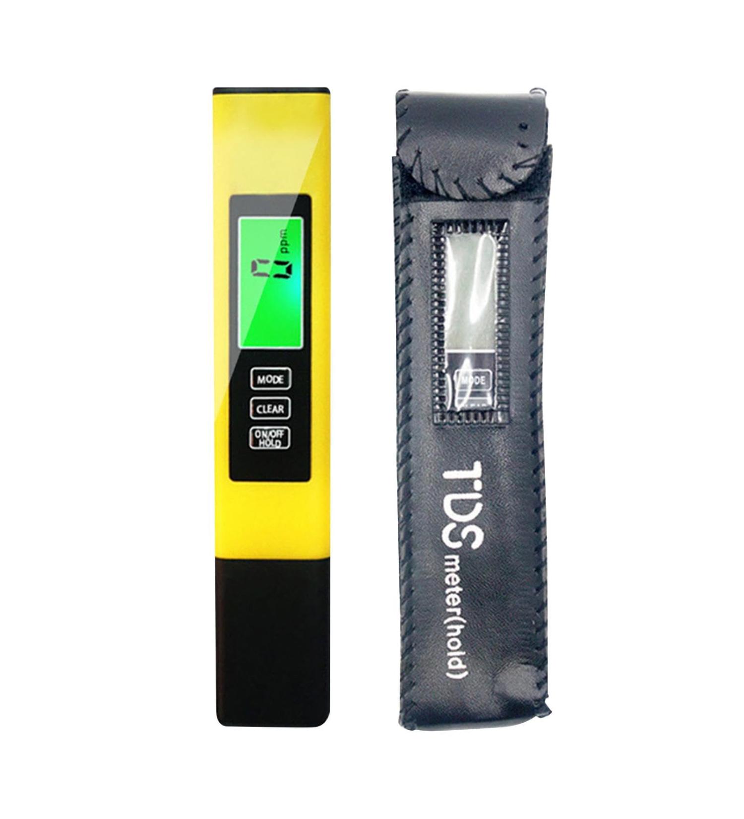 TDS Meter Digital Water Tester Water Quality Test Pen - Professional Drinking Water Testing Pen Multifunctional Digital Water Tester Yellow - Buy Online on GoSupps.com